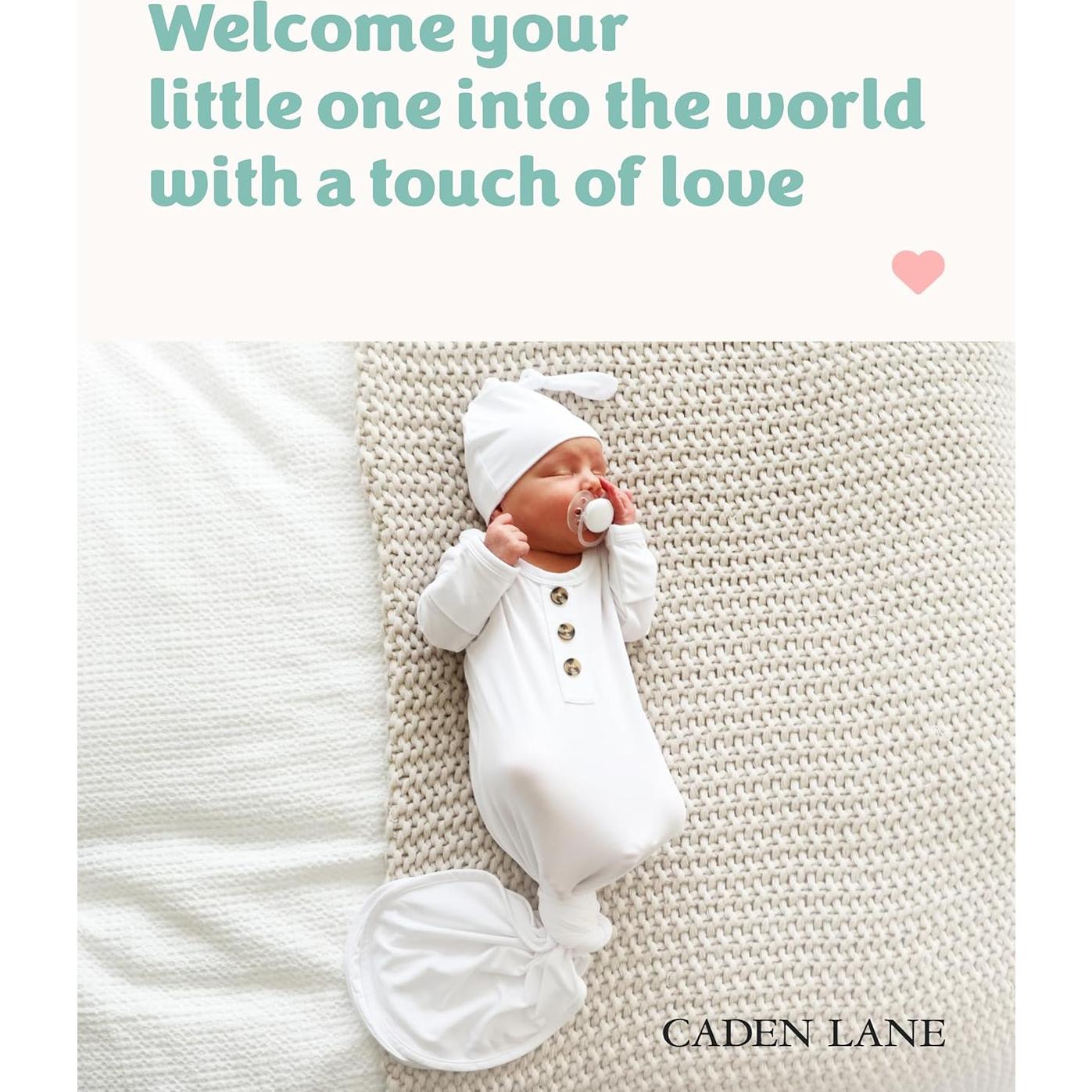 Saco de dormir anudado Caden Lane para recién nacidos 95% Viscosa