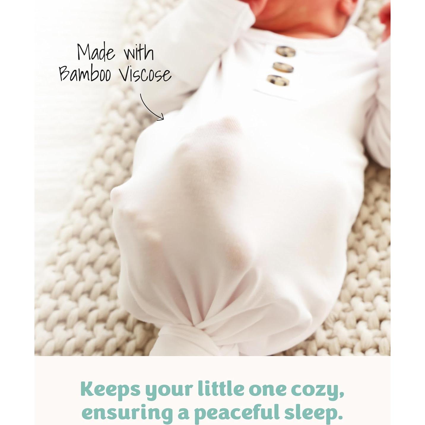 Saco de dormir anudado Caden Lane para recién nacidos 95% Viscosa