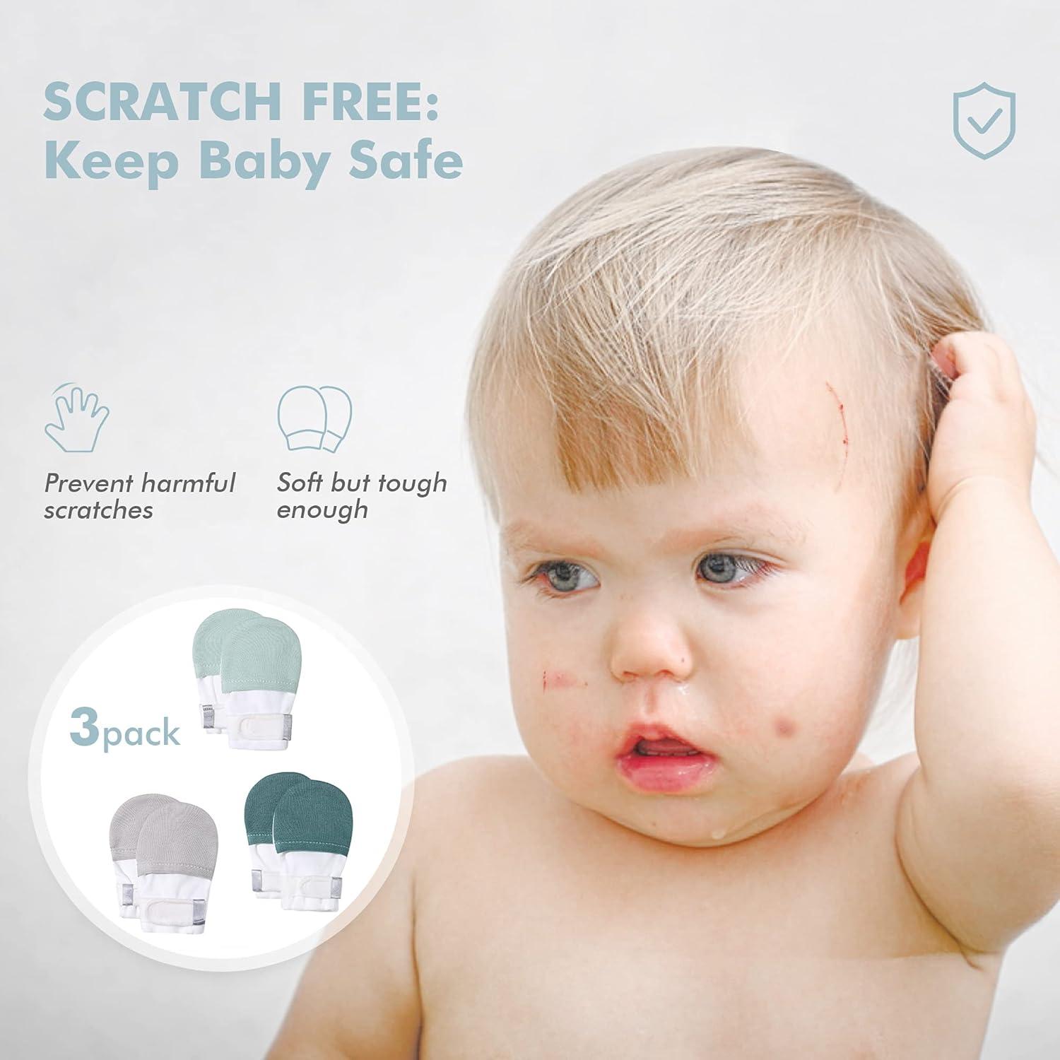 Manoplas Antirasguños HAPIU para Bebés 0-12 Meses Algodón