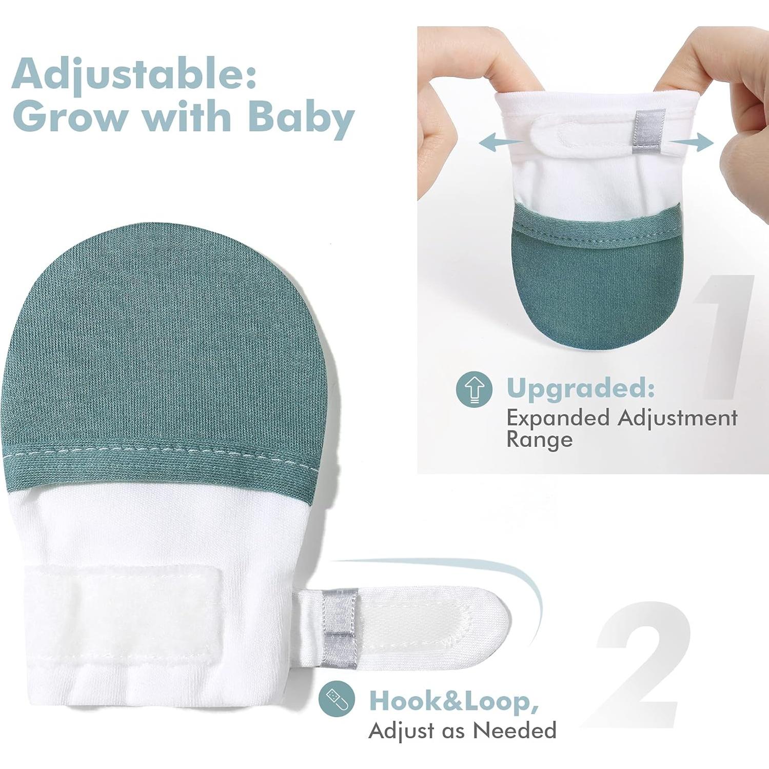 Manoplas Antirasguños HAPIU para Bebés 0-12 Meses Algodón