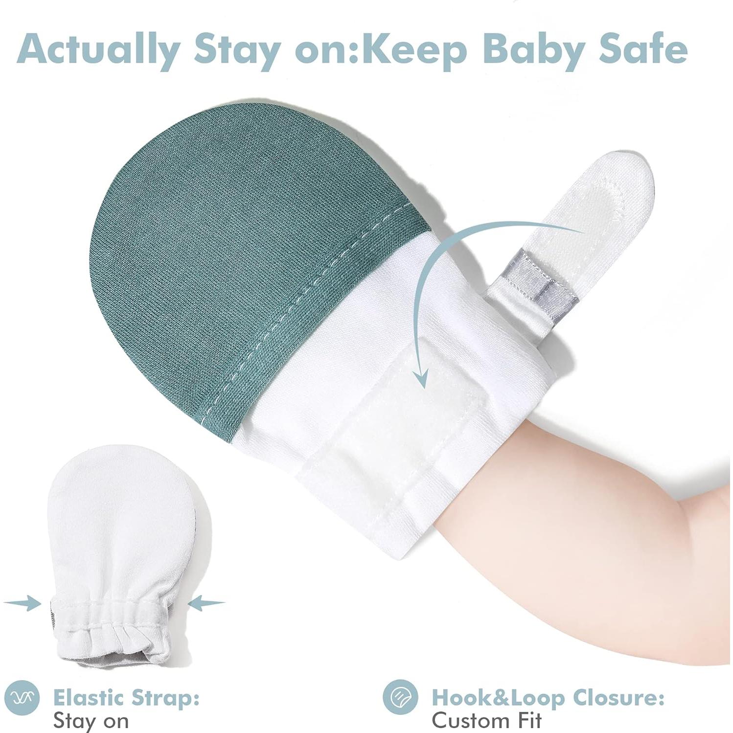 Manoplas Antirasguños HAPIU para Bebés 0-12 Meses Algodón