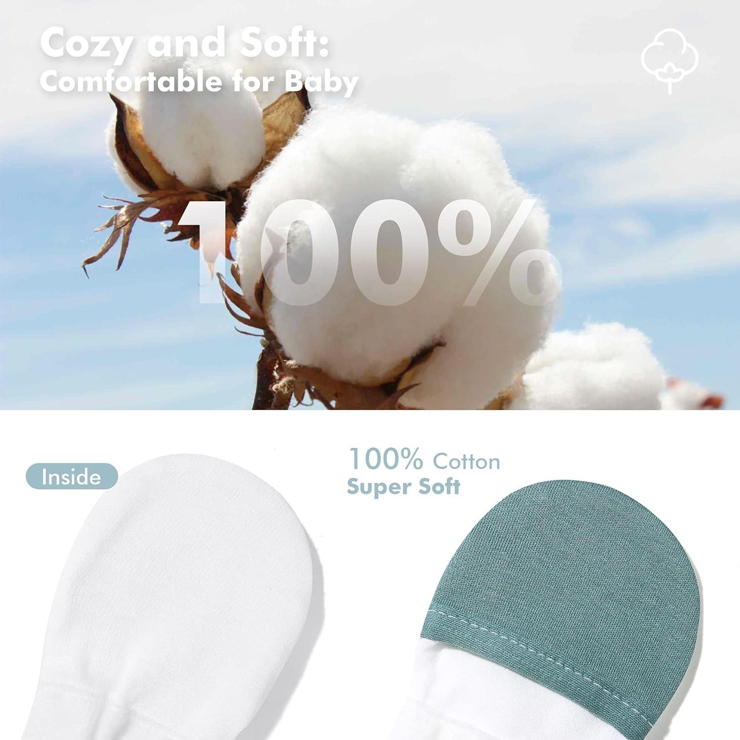 Manoplas Antirasguños HAPIU para Bebés 0-12 Meses Algodón