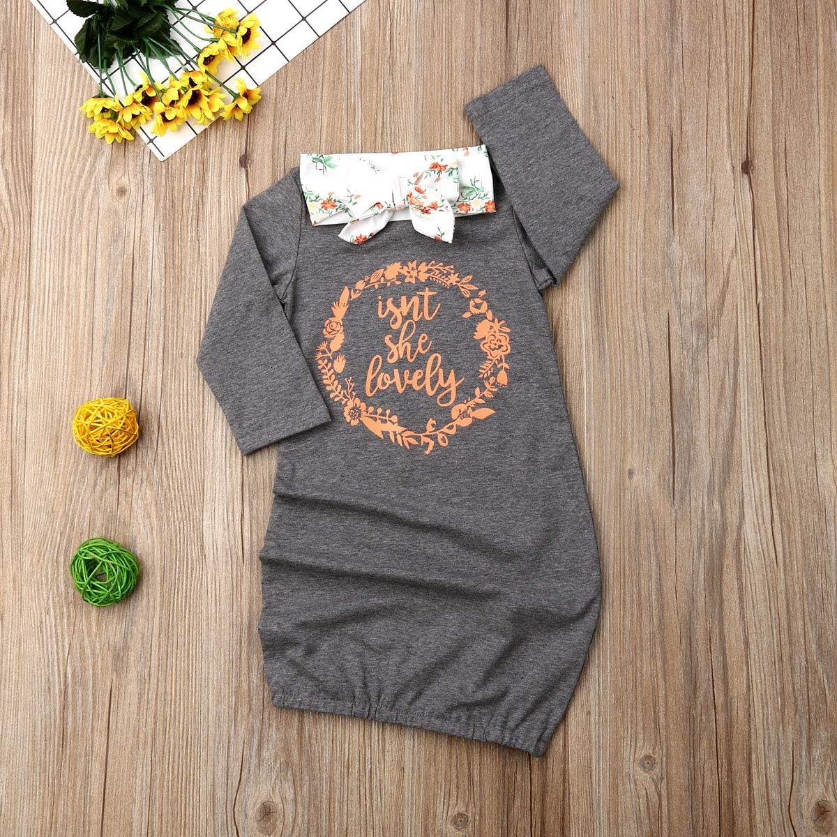 Vestido de Noche Floral para Bebés Qiylii con Diadema 0-18M