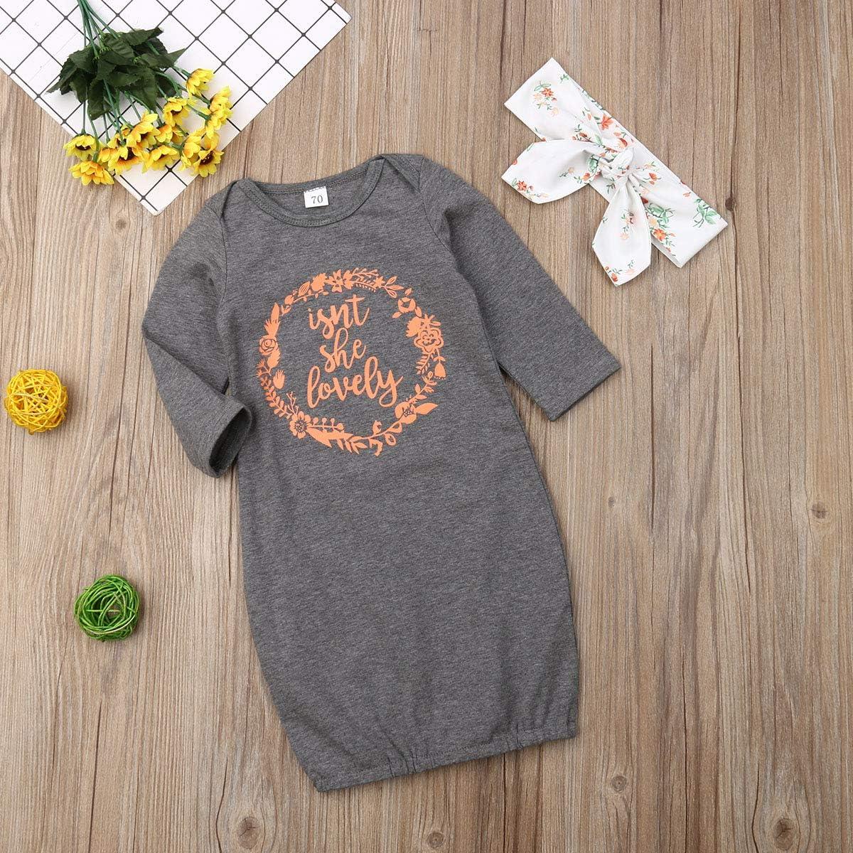 Vestido de Noche Floral para Bebés Qiylii con Diadema 0-18M