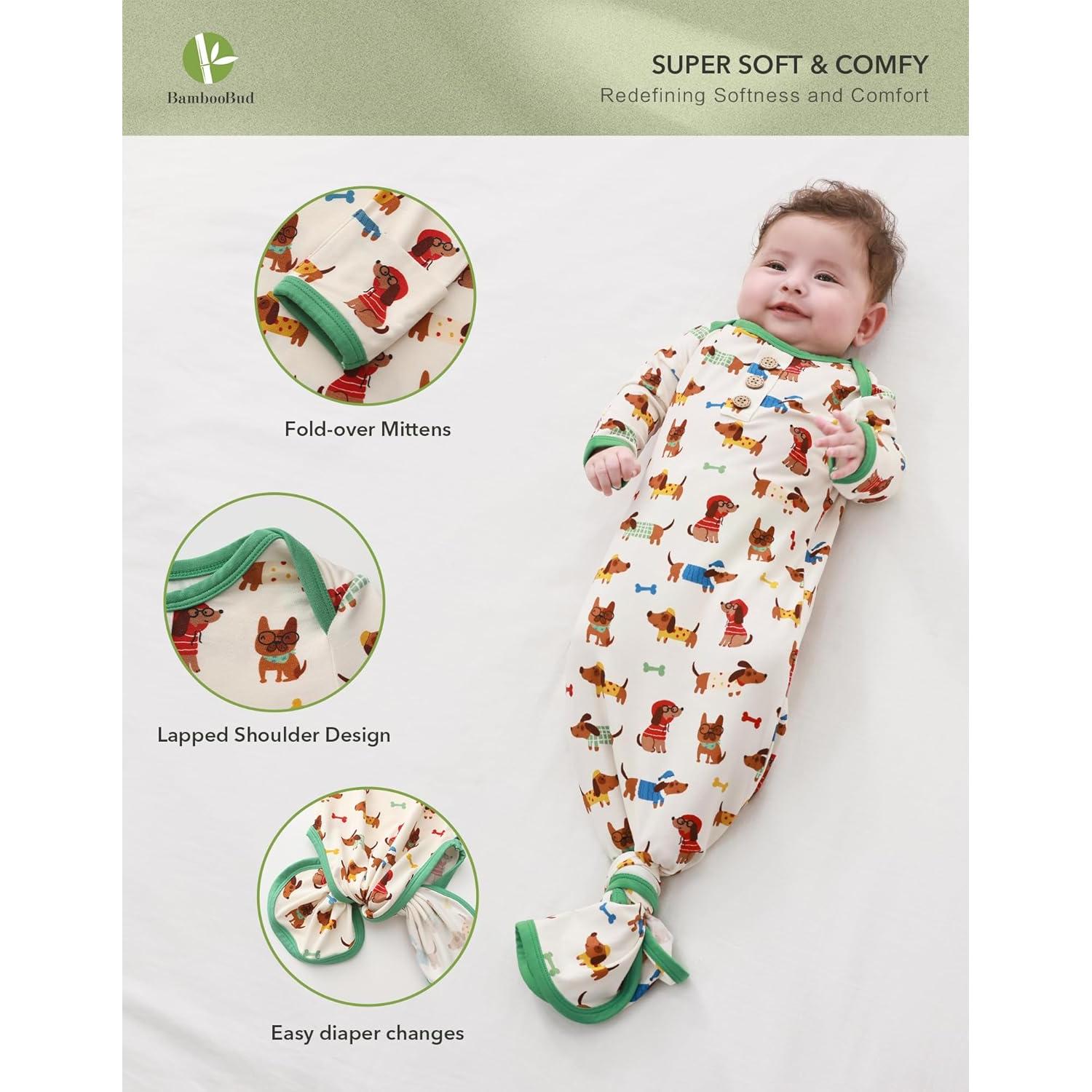 Saco de dormir unisex BambooBud 3-6 meses manga larga