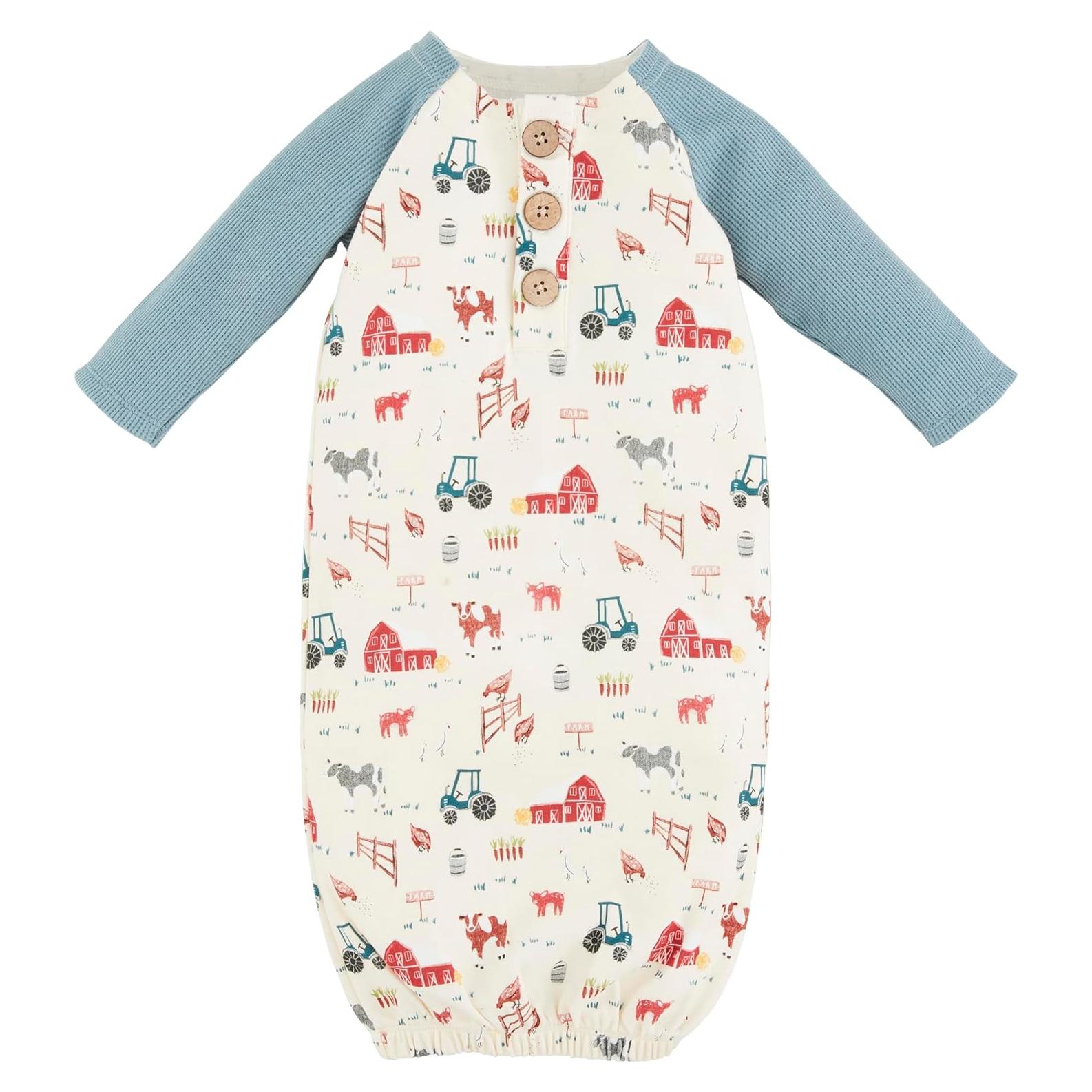 Vestido de Dormir para Bebé Mud Pie de Algodón 0-3M