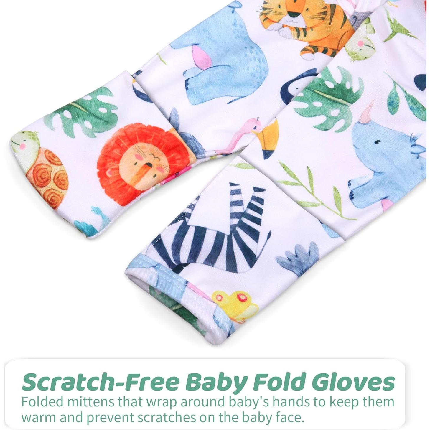 Vestido de Dormir para Bebé Niña MVUOCR Multicolor con Manoplas