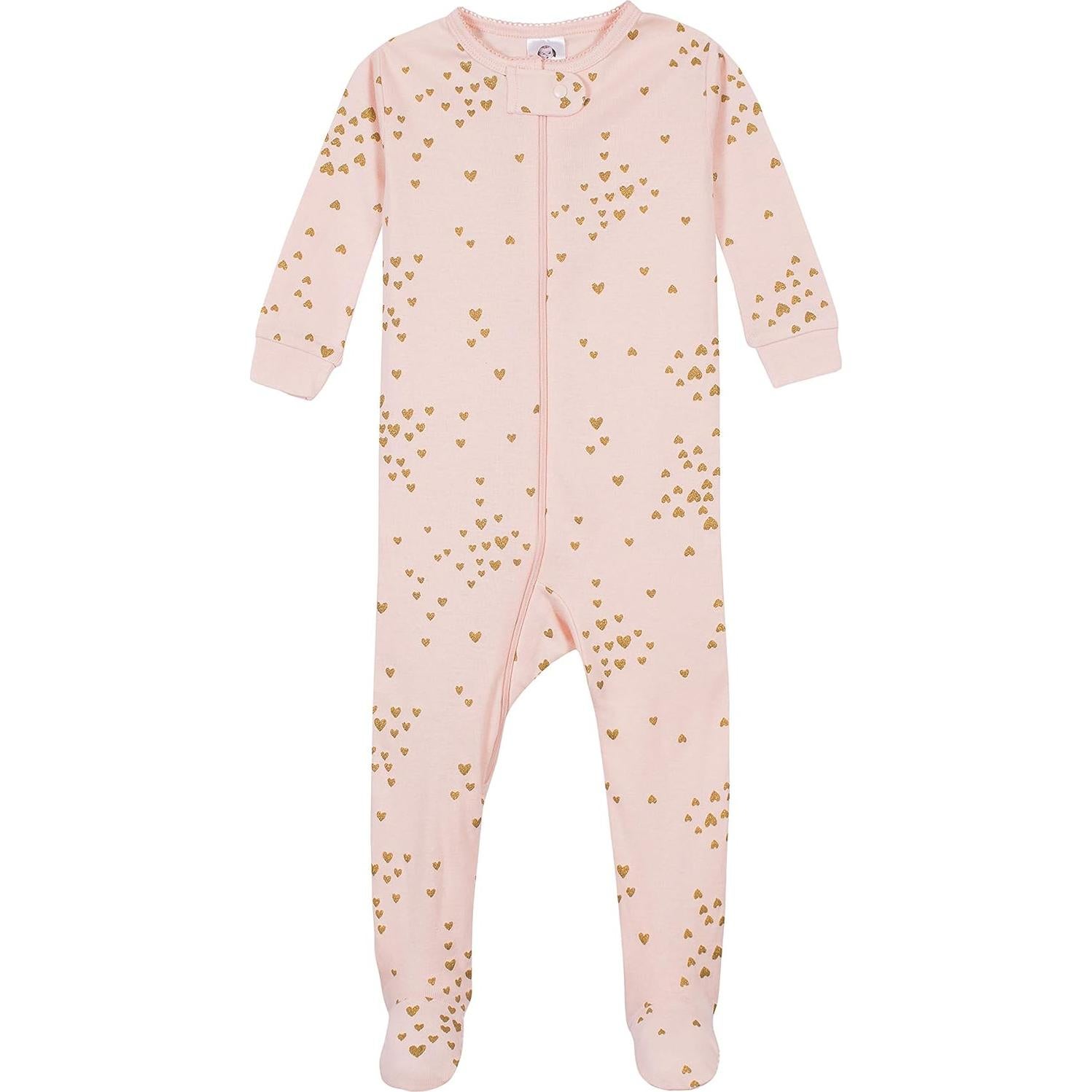 Pijamas con pies para niñas Gerber 24 meses paquete de 4