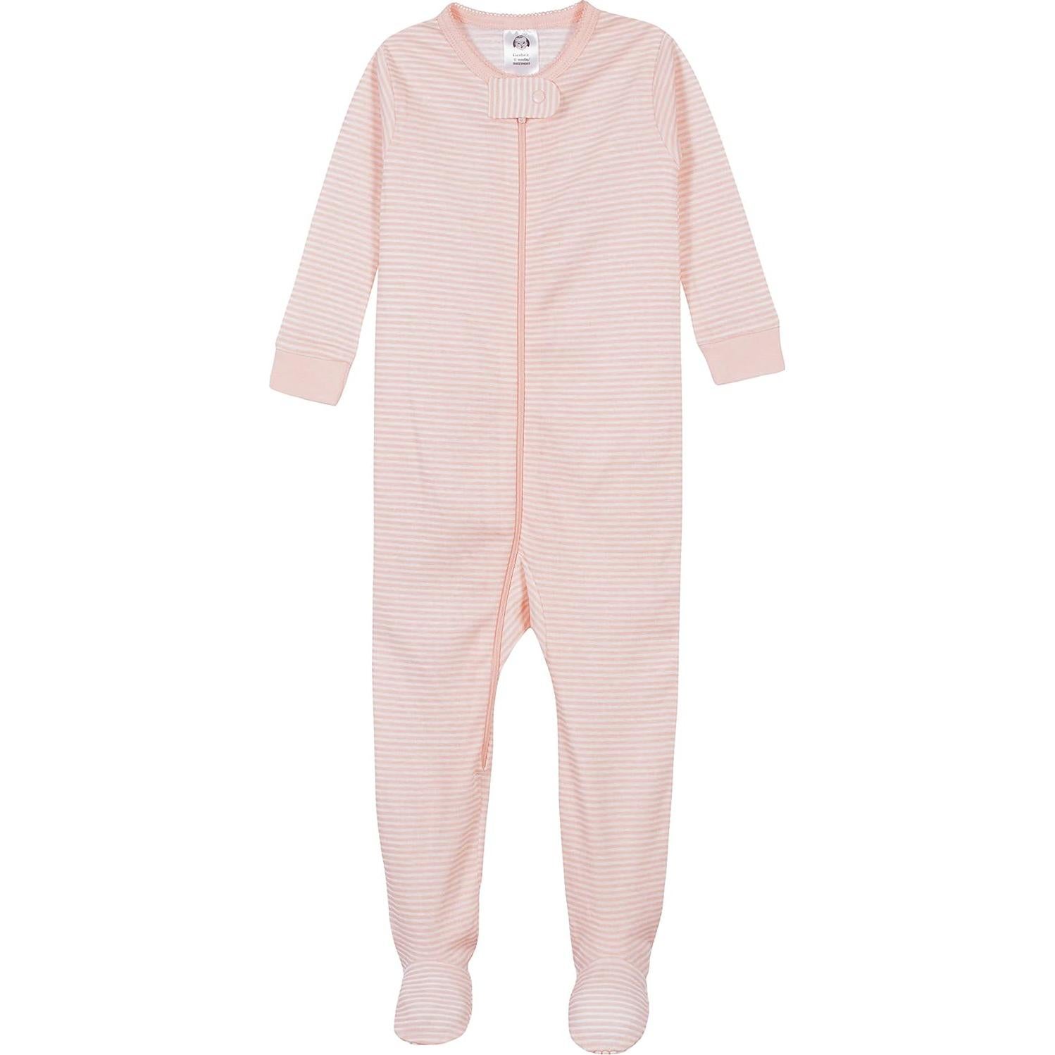 Pijamas con pies para niñas Gerber 24 meses paquete de 4