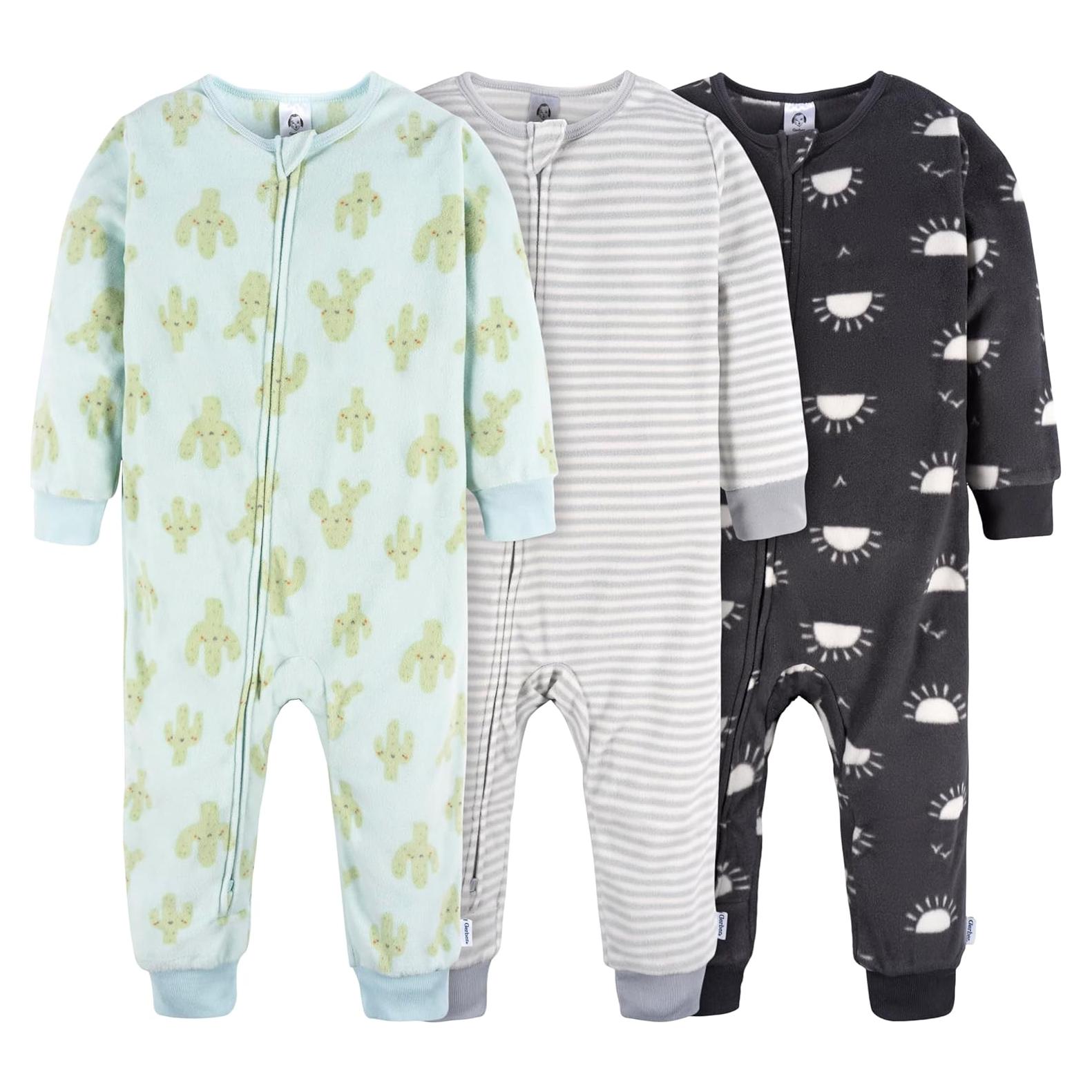 Pijamas de Franela Sin Pies Gerber 3-Pack 18 Meses Zorro