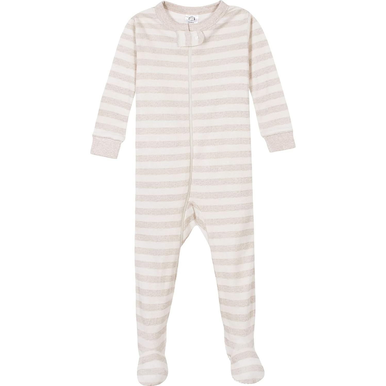 Pijamas de Algodón con Pies Gerber 6-9 Meses Gris Camión