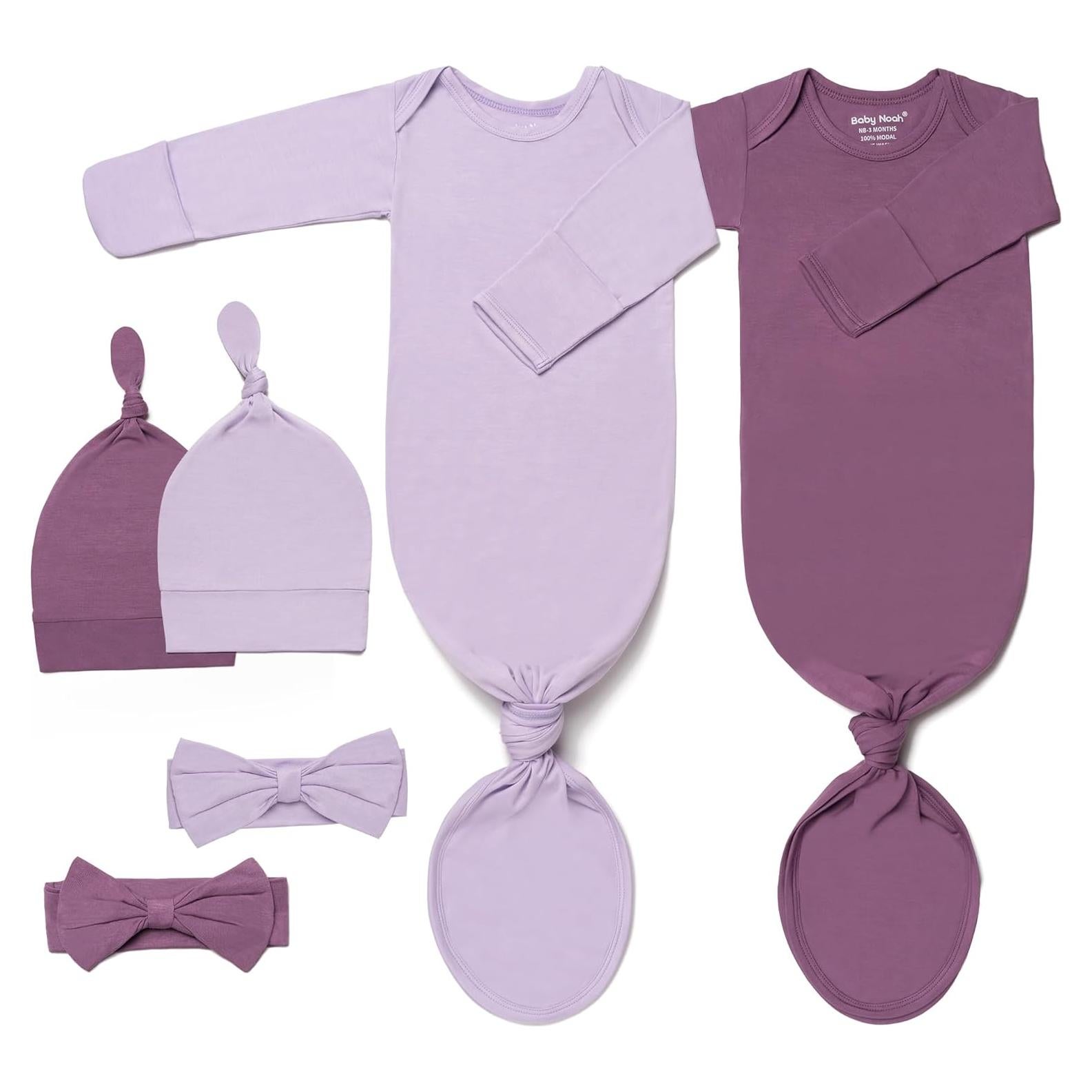 Vestido Anudado Bebé Noah con Sombrero y Diadema - 0-6 Meses