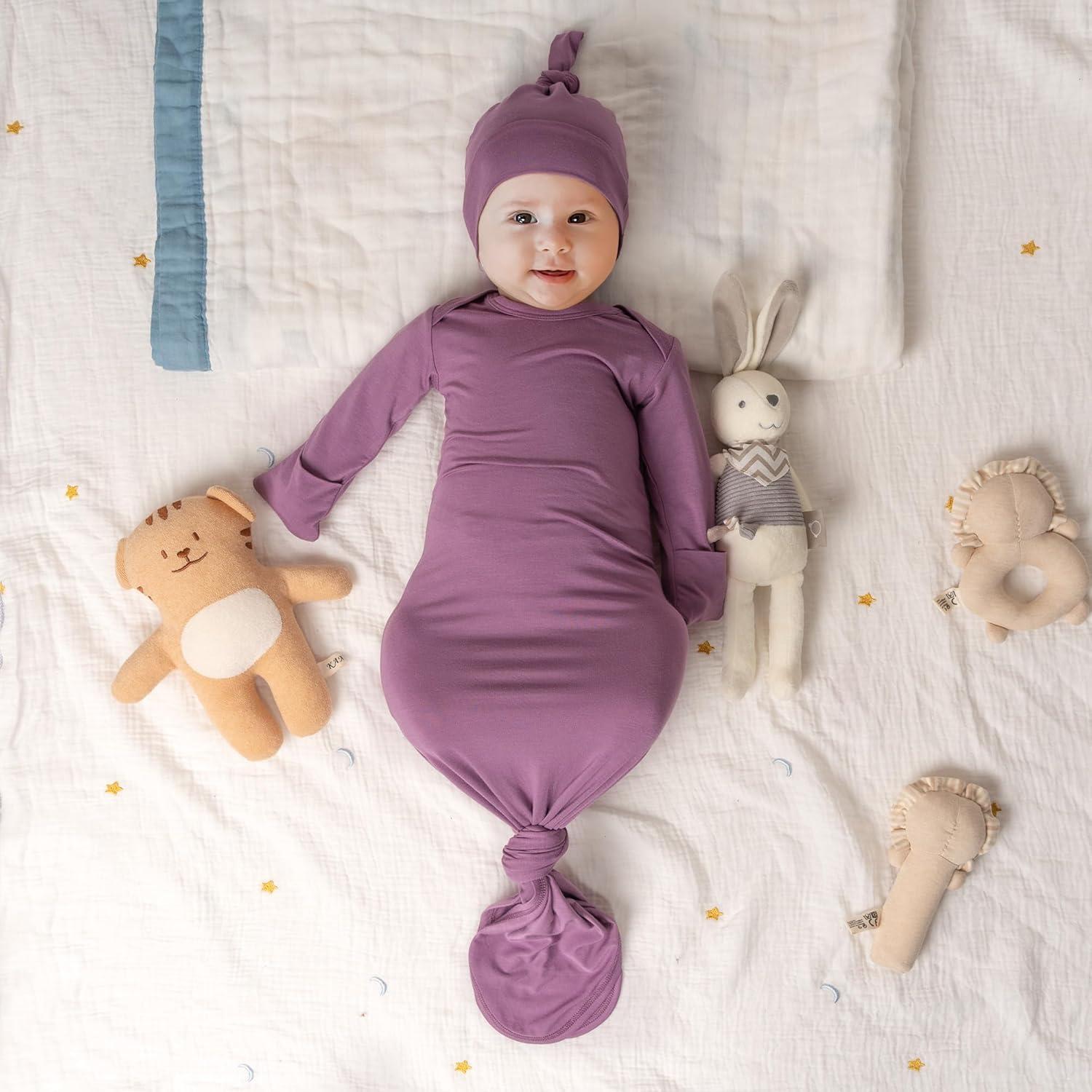 Vestido Anudado Bebé Noah con Sombrero y Diadema - 0-6 Meses