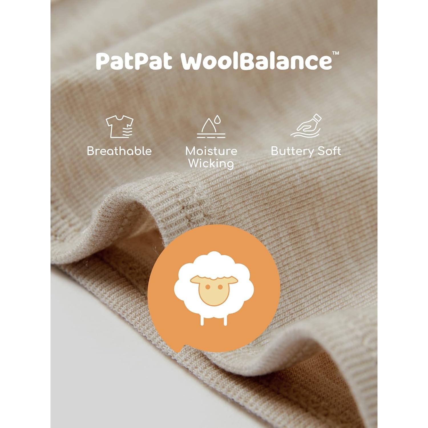 Saco de Dormir PATPAT para Bebé 0-3 Meses Tencel y Lana