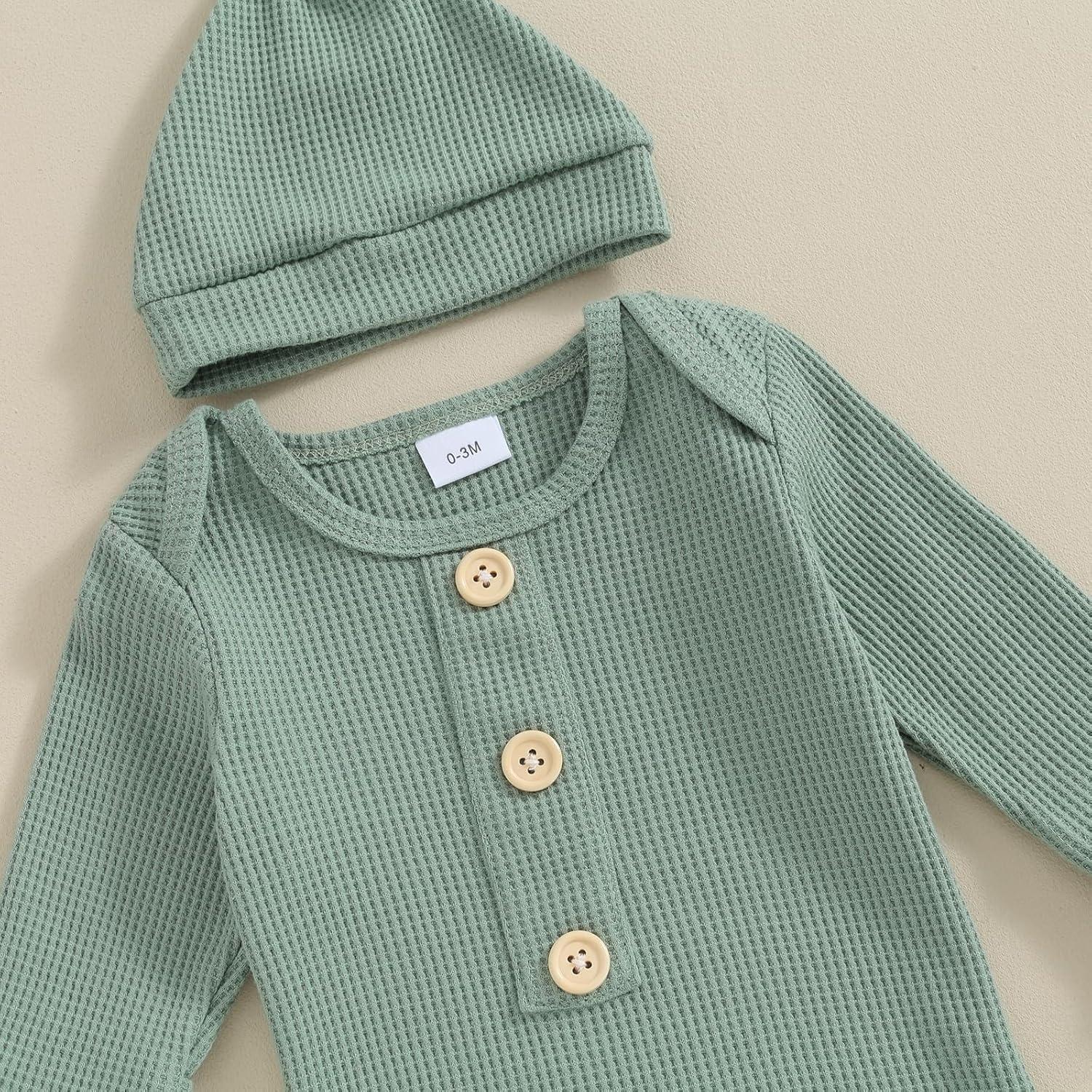 Conjunto Gown Anudado Bebé Unisex BULINGNA 0-3 Meses Verde