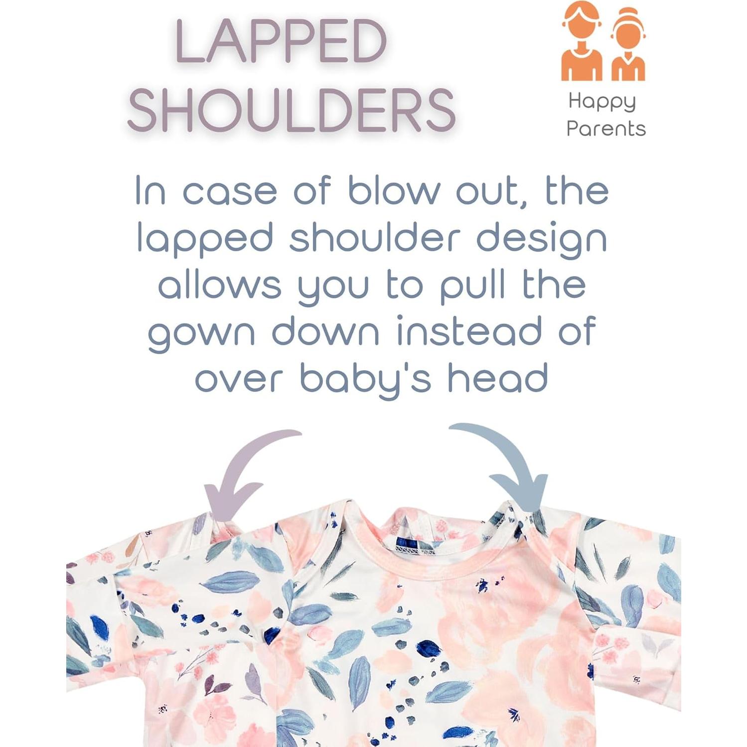 Vestido de dormir anudado Vollmic para bebé 0-3 meses rosa