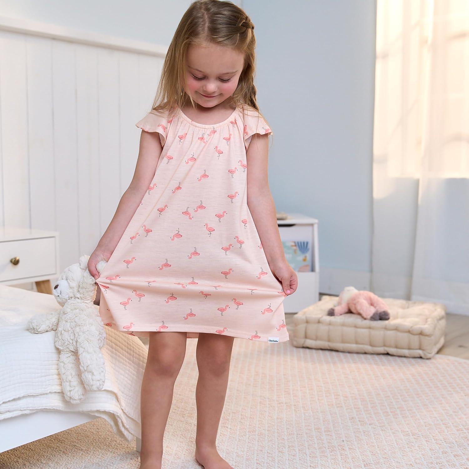 Camisones de Forro Polar Gerber para Niñas 2T Pack de 2