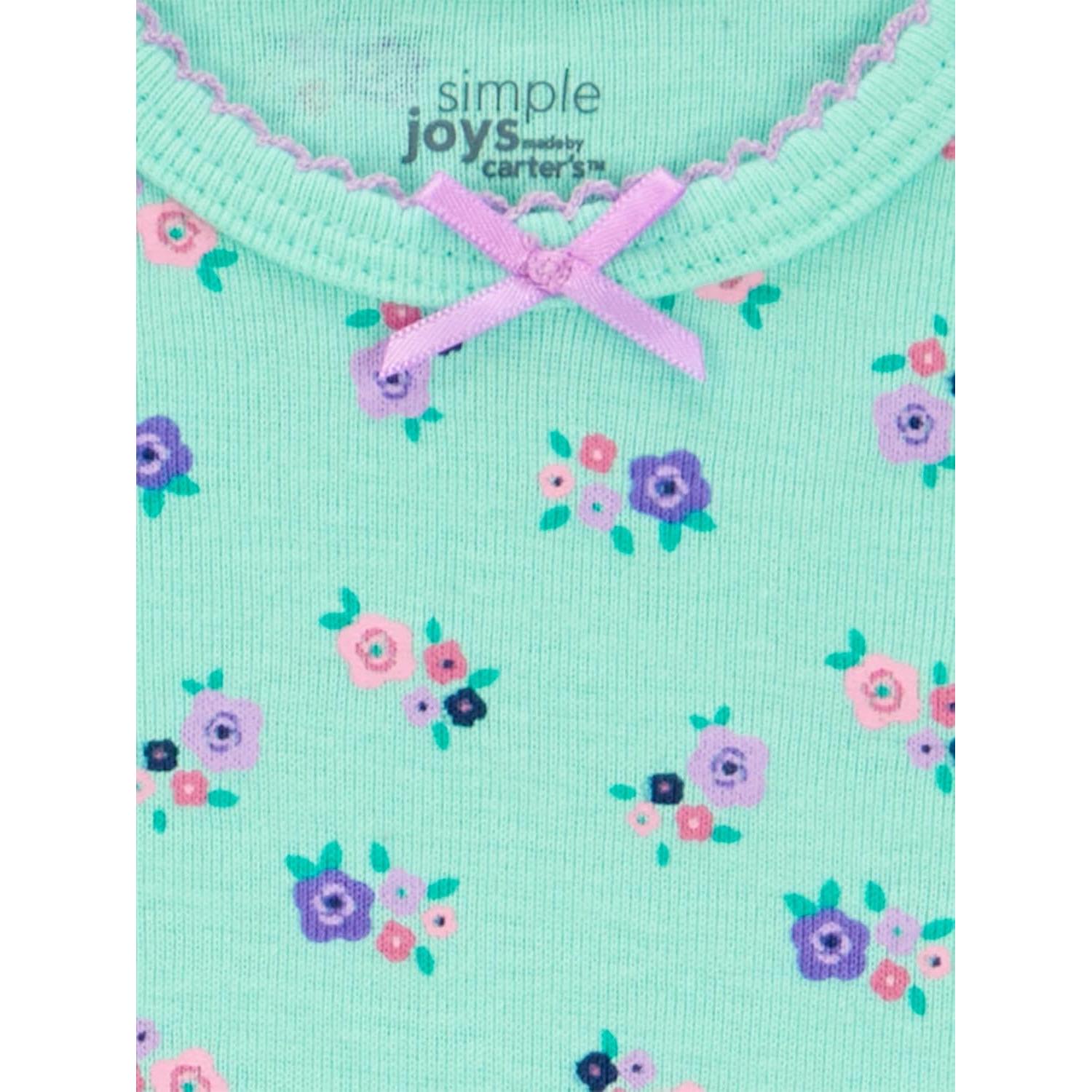 Conjunto de 3 vestidos de dormir algodón Carter's para niñas