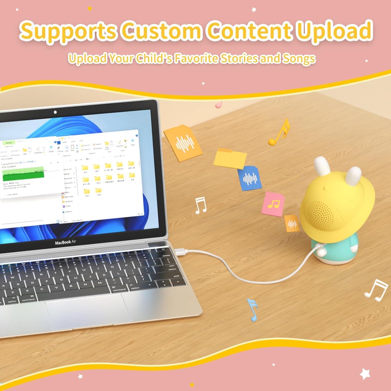 Reproductor de Música Alilo Bunny para Niños 0-6 Años