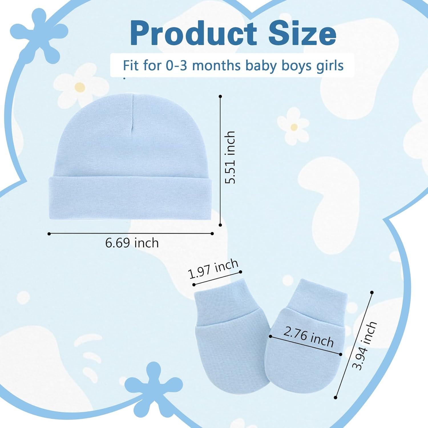 Set de Gorro y Mitones Zando para Bebés 0-3 Meses