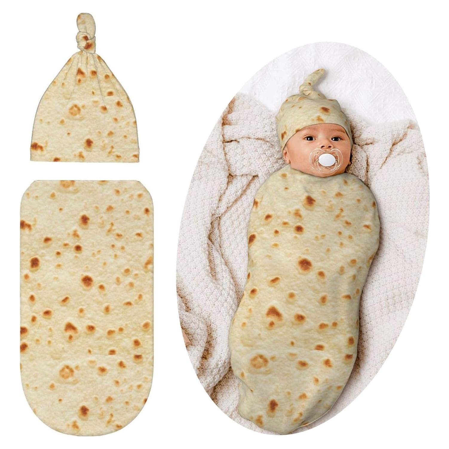 Manta de Envuelo para Bebé Jarverce Burrito Suave 29x53cm