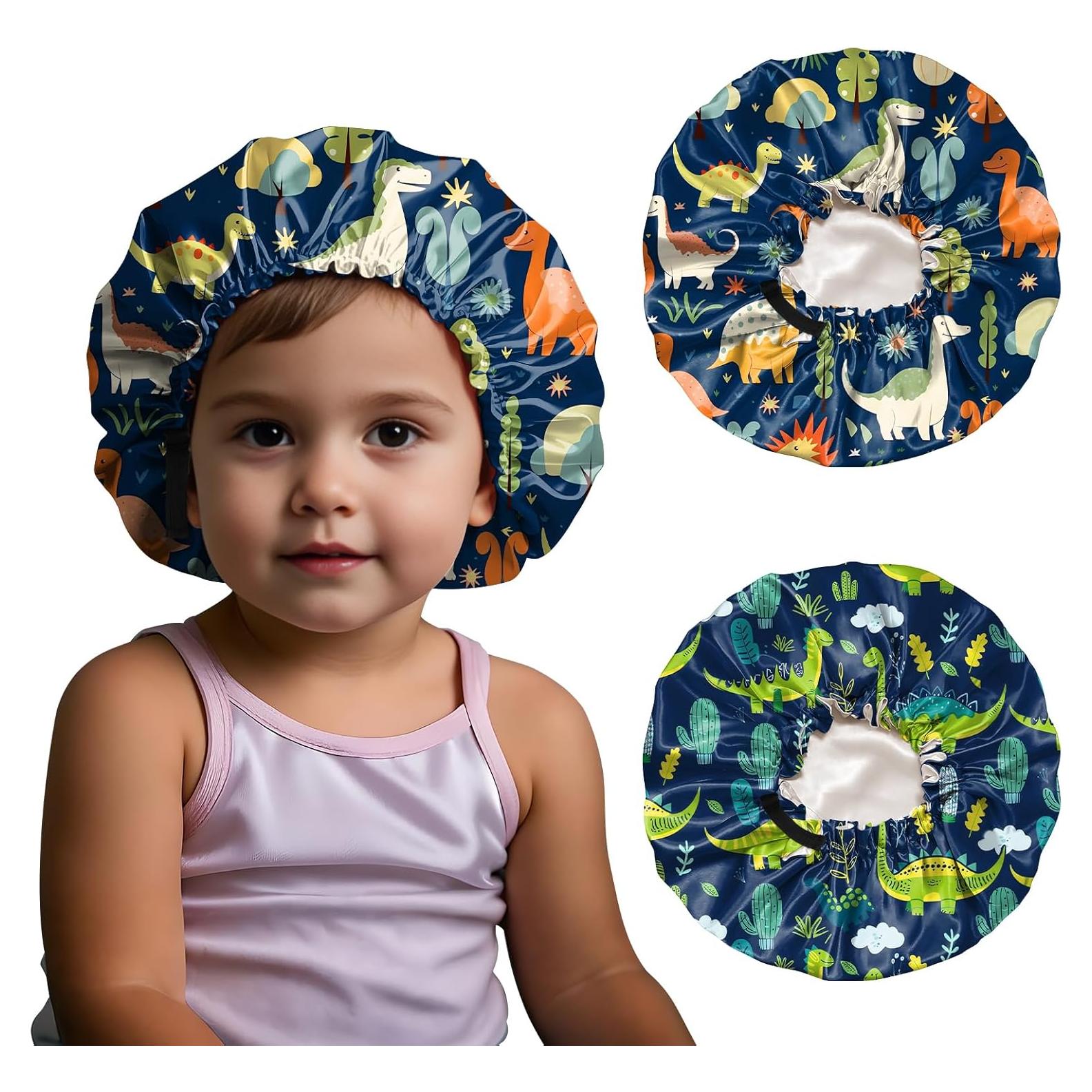 Gorras de Saten para Niños BHAHB - 2 Piezas Ajustables