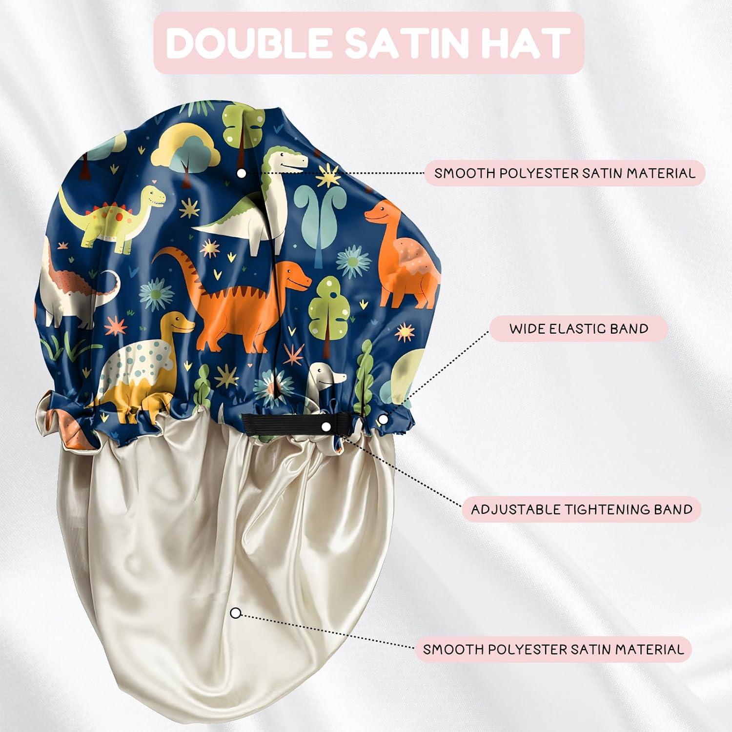 Gorras de Saten para Niños BHAHB - 2 Piezas Ajustables