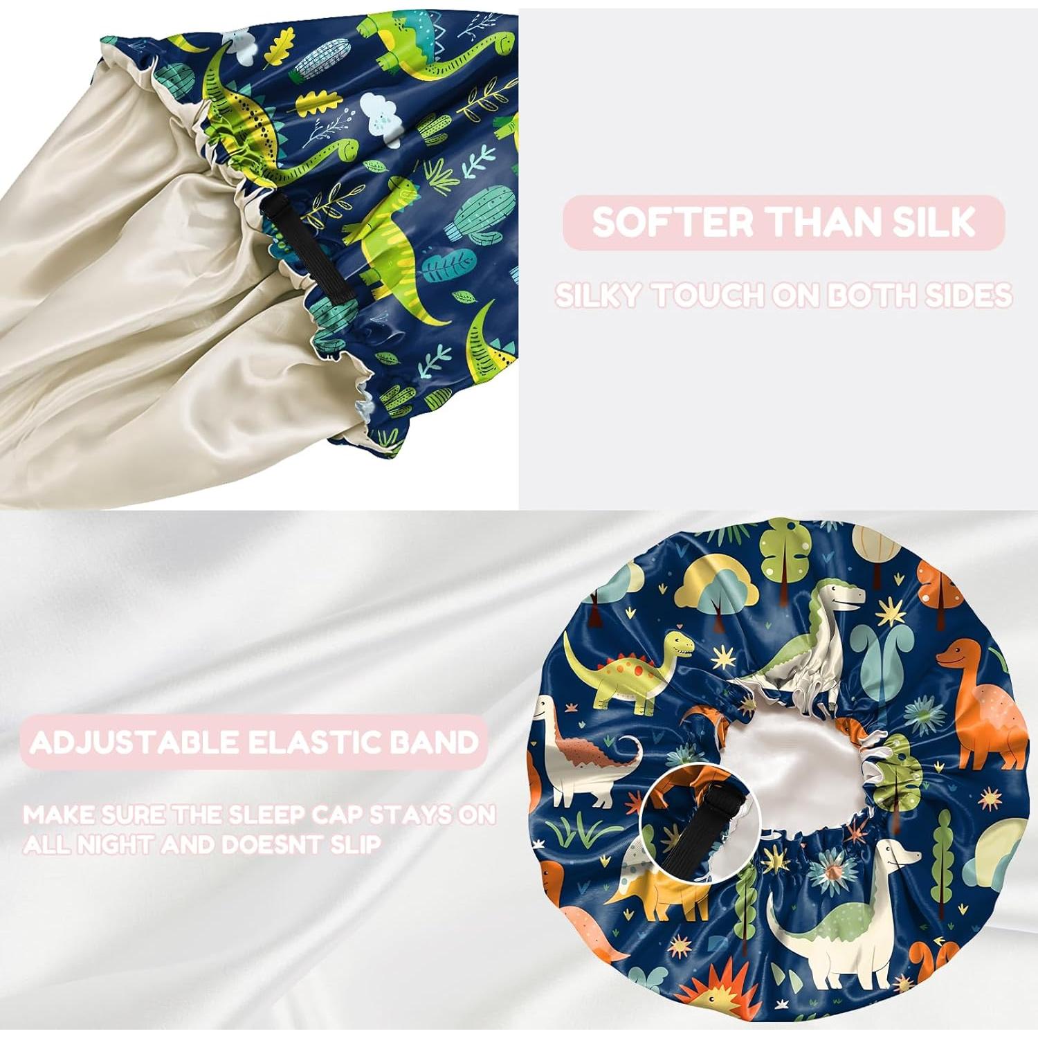 Gorras de Saten para Niños BHAHB - 2 Piezas Ajustables