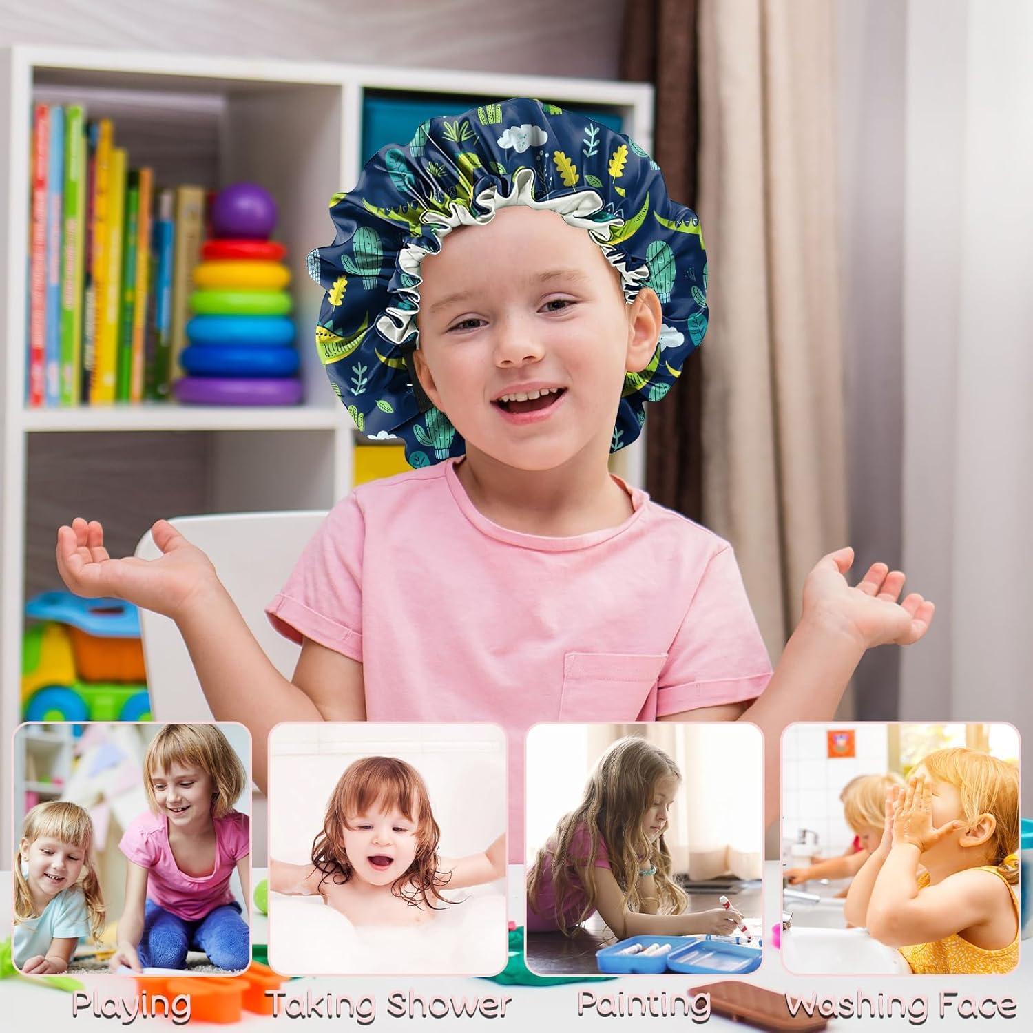 Gorras de Saten para Niños BHAHB - 2 Piezas Ajustables