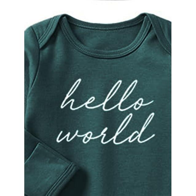 Bata de Sueño Bebé Niño 0-3 Meses Verde Algodón