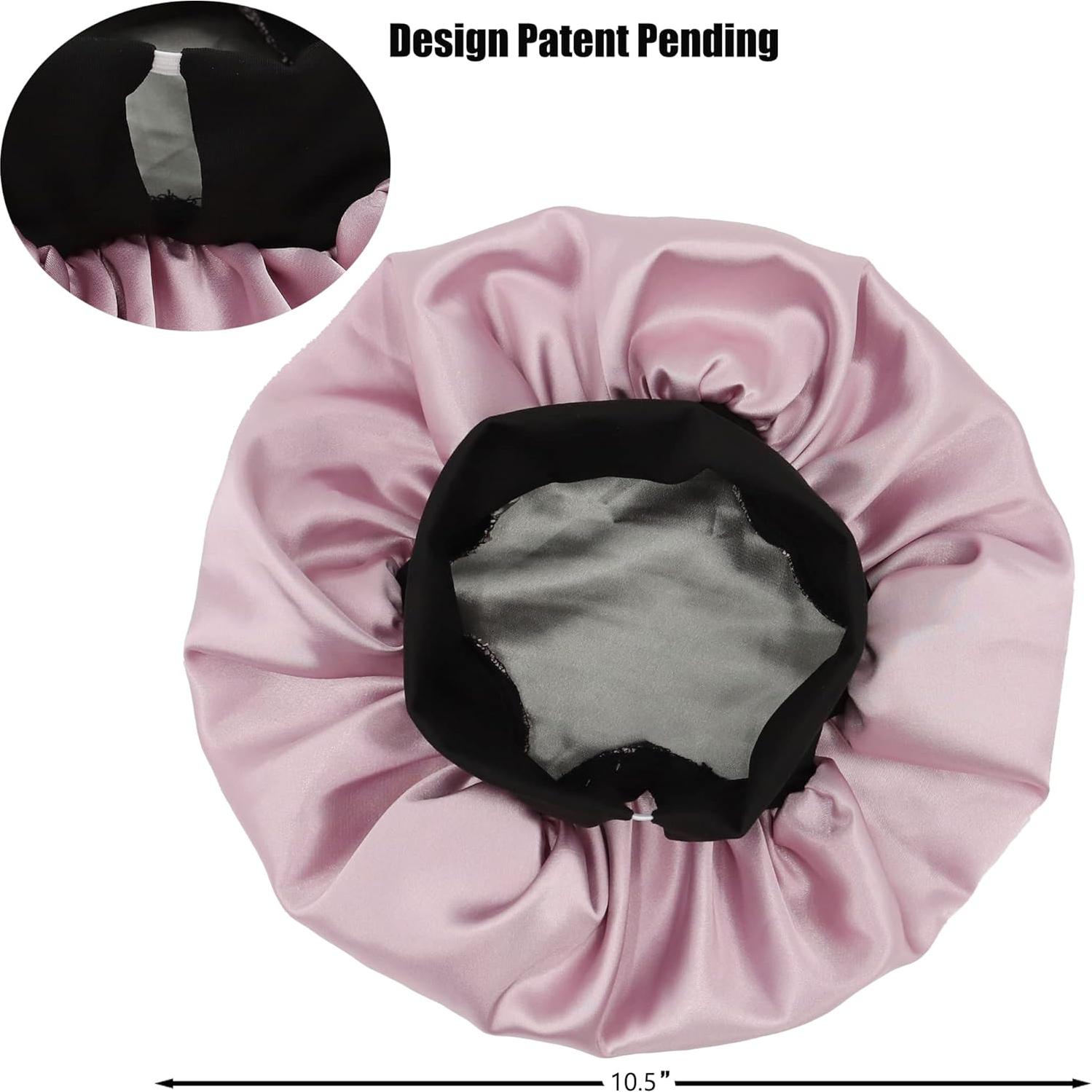 Bonete de Satén para Niños SENGTERM Doble Capa Rosa