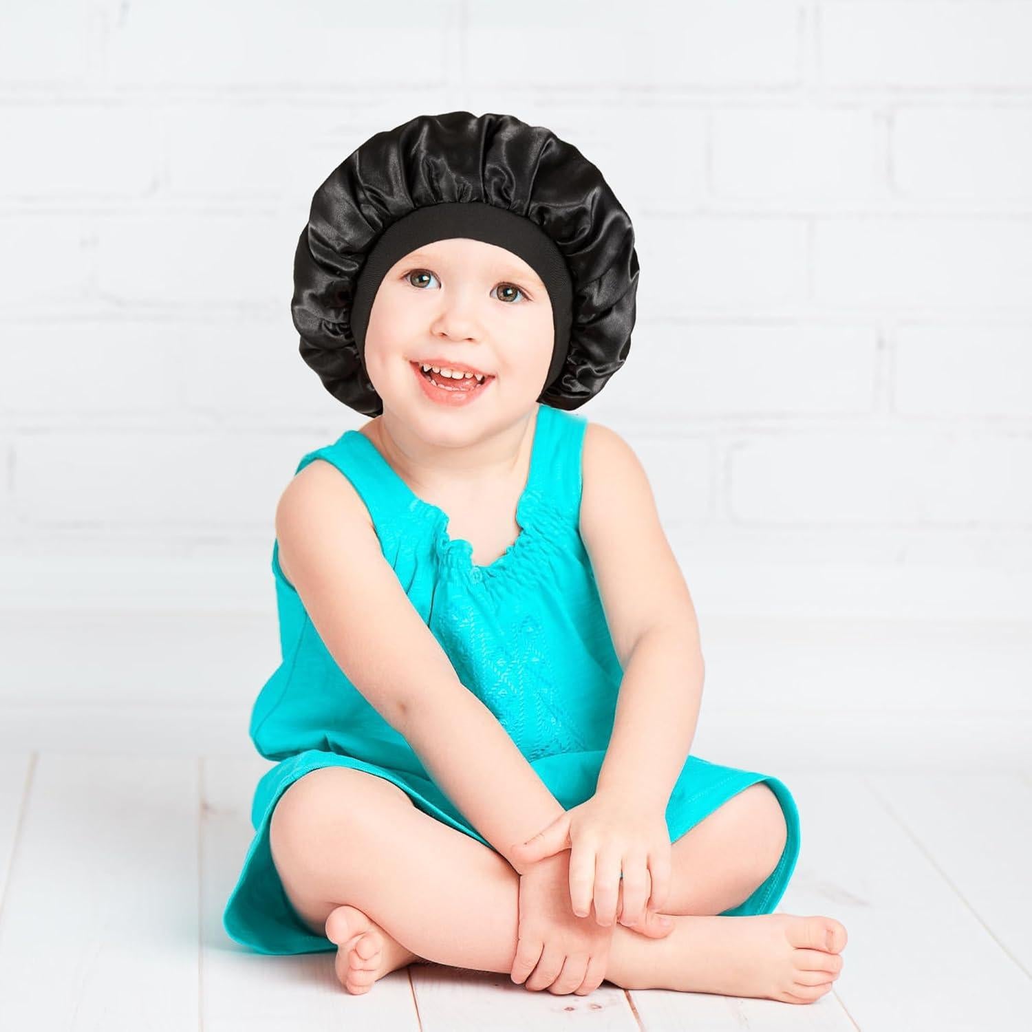 Bonete de Seda Satinada para Niños Choshion - Set F