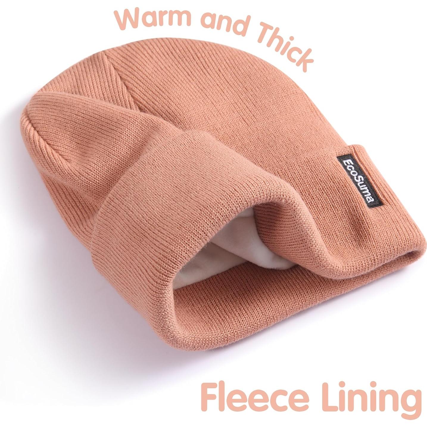 Paquete de 2 Gorras de Invierno EcoSuma para Bebés 0-8 Años