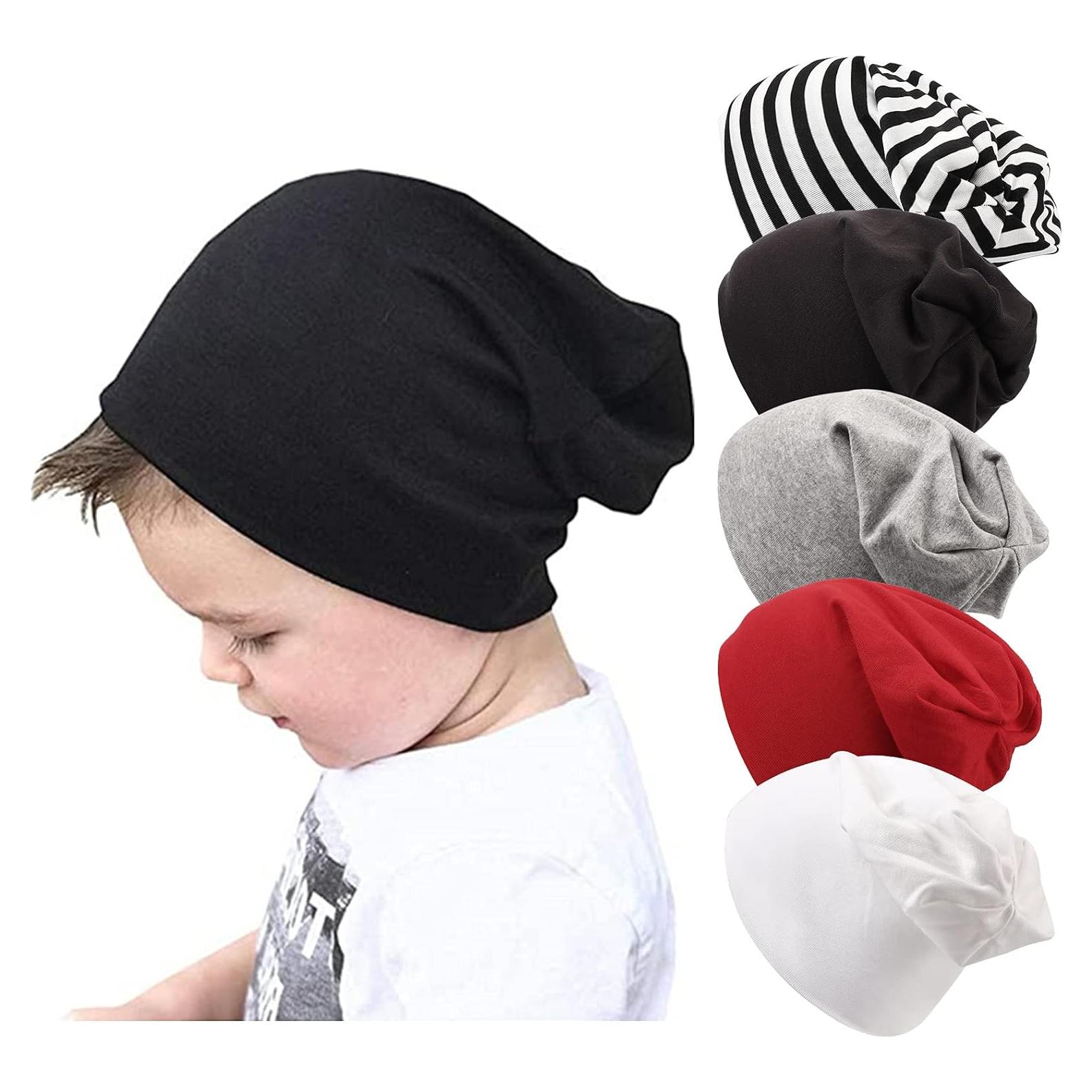 Paquete de 5 Gorras Beanie DRESHOW para Bebés 3-6 Años