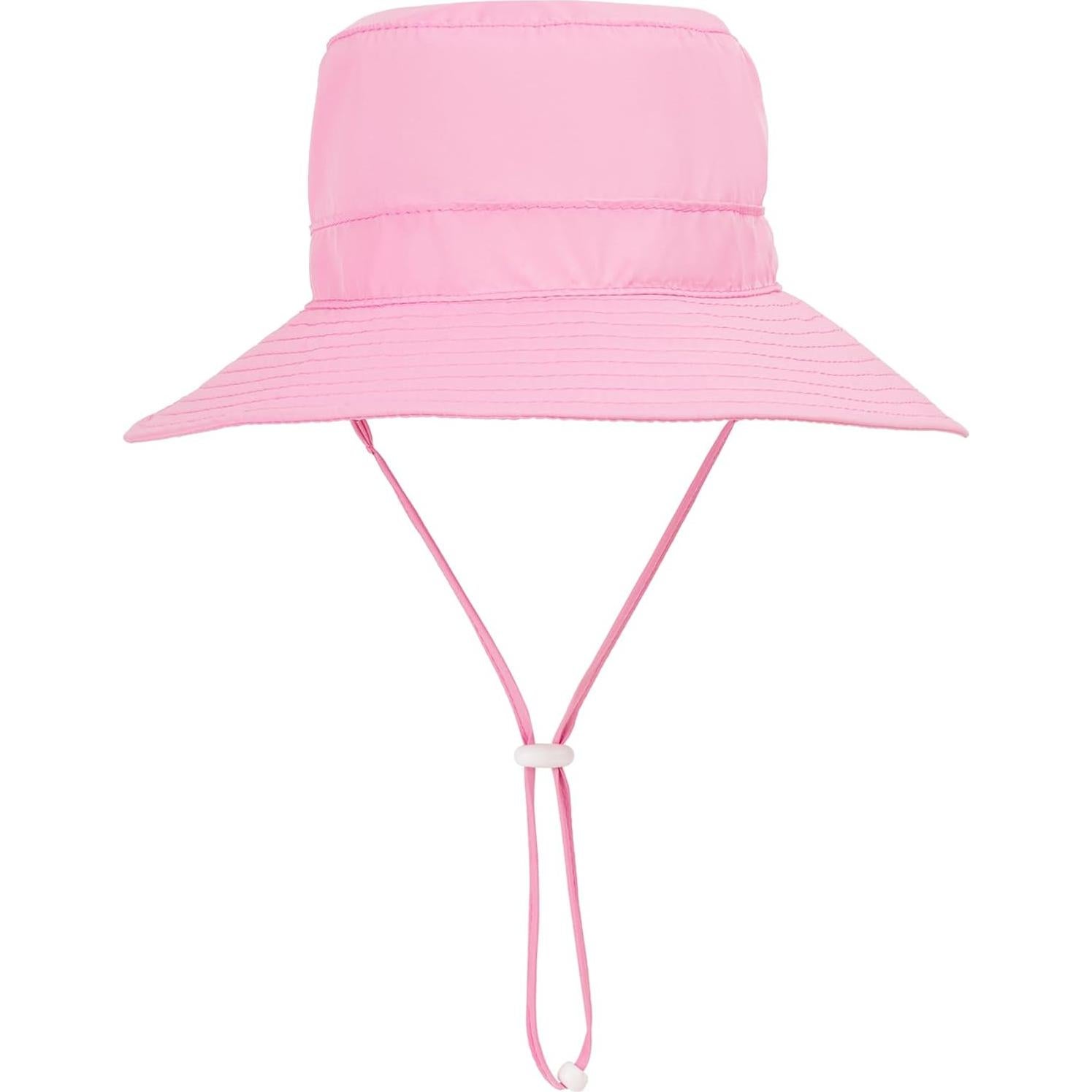 Gorro de sol HECCEI para bebé UPF 50+ ajustable rosa 6-24 meses