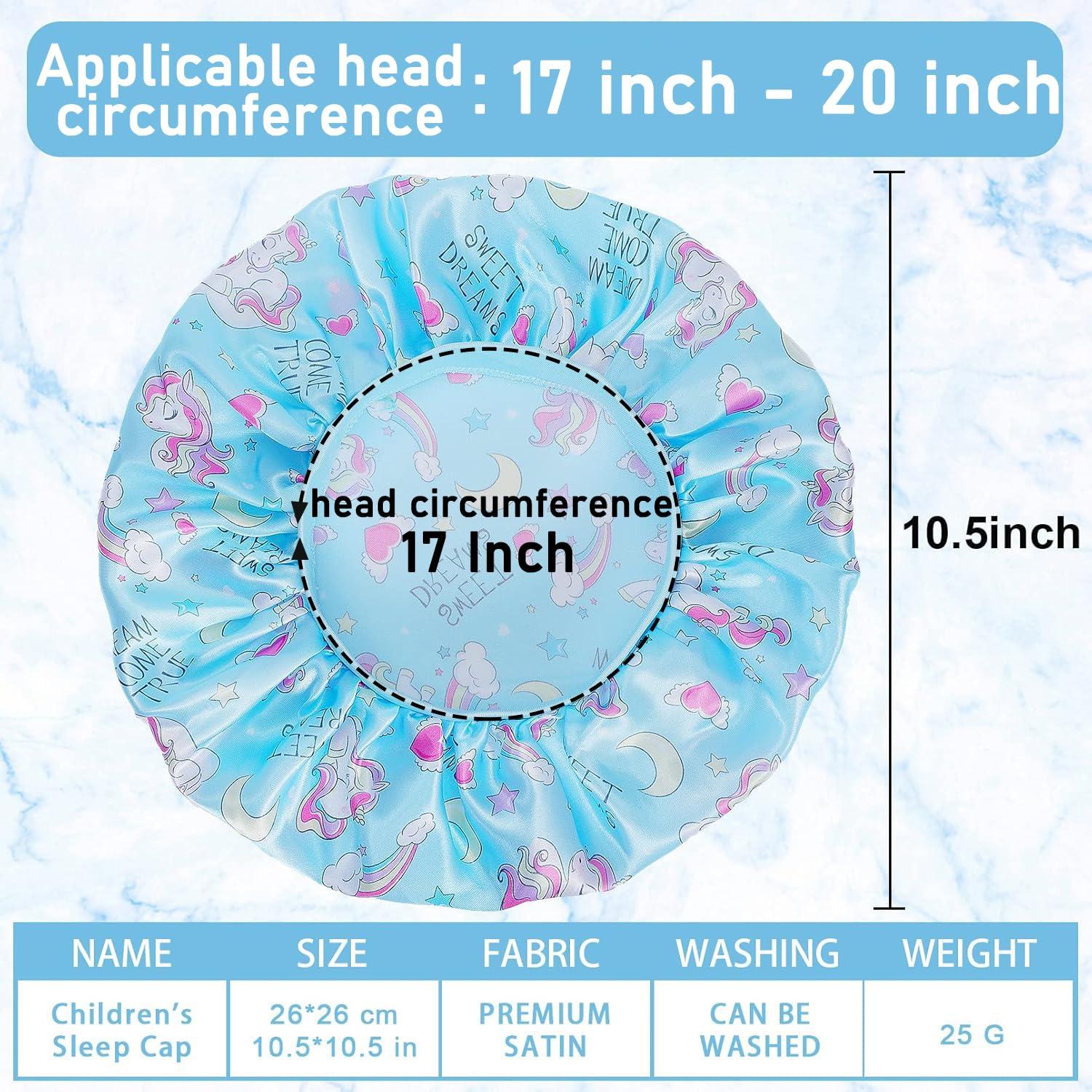 4 Gorros de Satén para Niños COCPOK - Diseño Unicornio