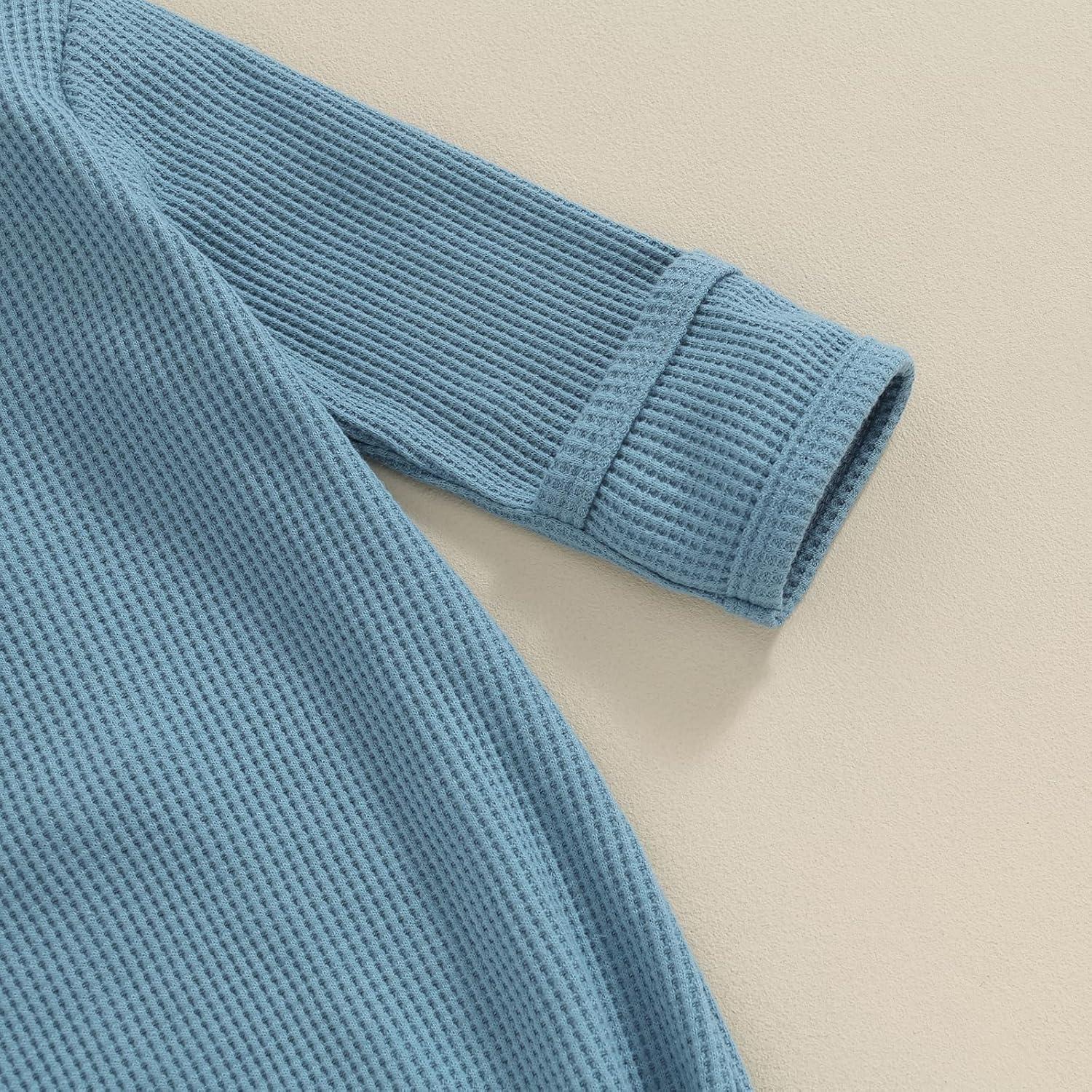 Conjunto Gorro y Saco Anudado KMBANGI Bebés 0-3 Meses Azul