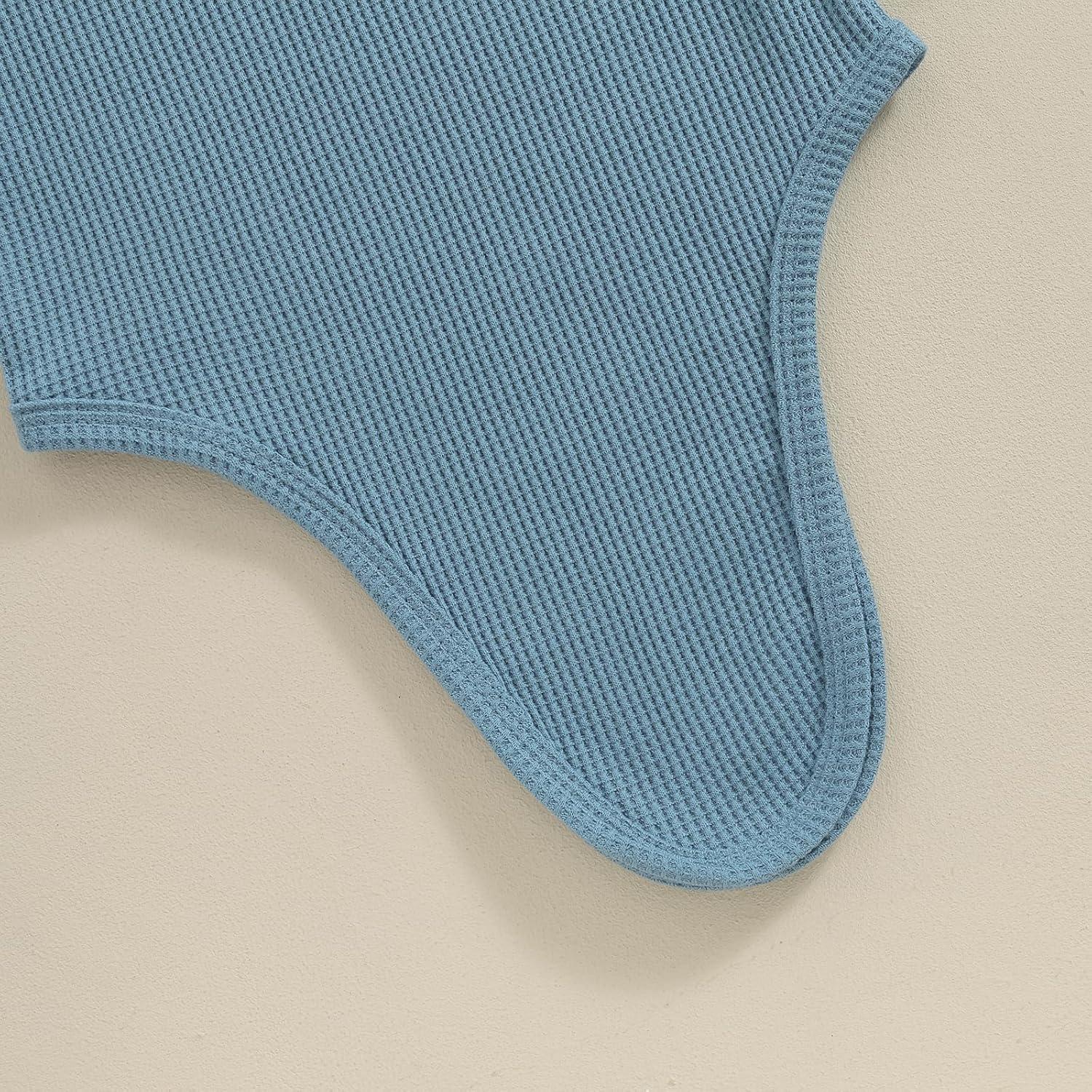 Conjunto Gorro y Saco Anudado KMBANGI Bebés 0-3 Meses Azul