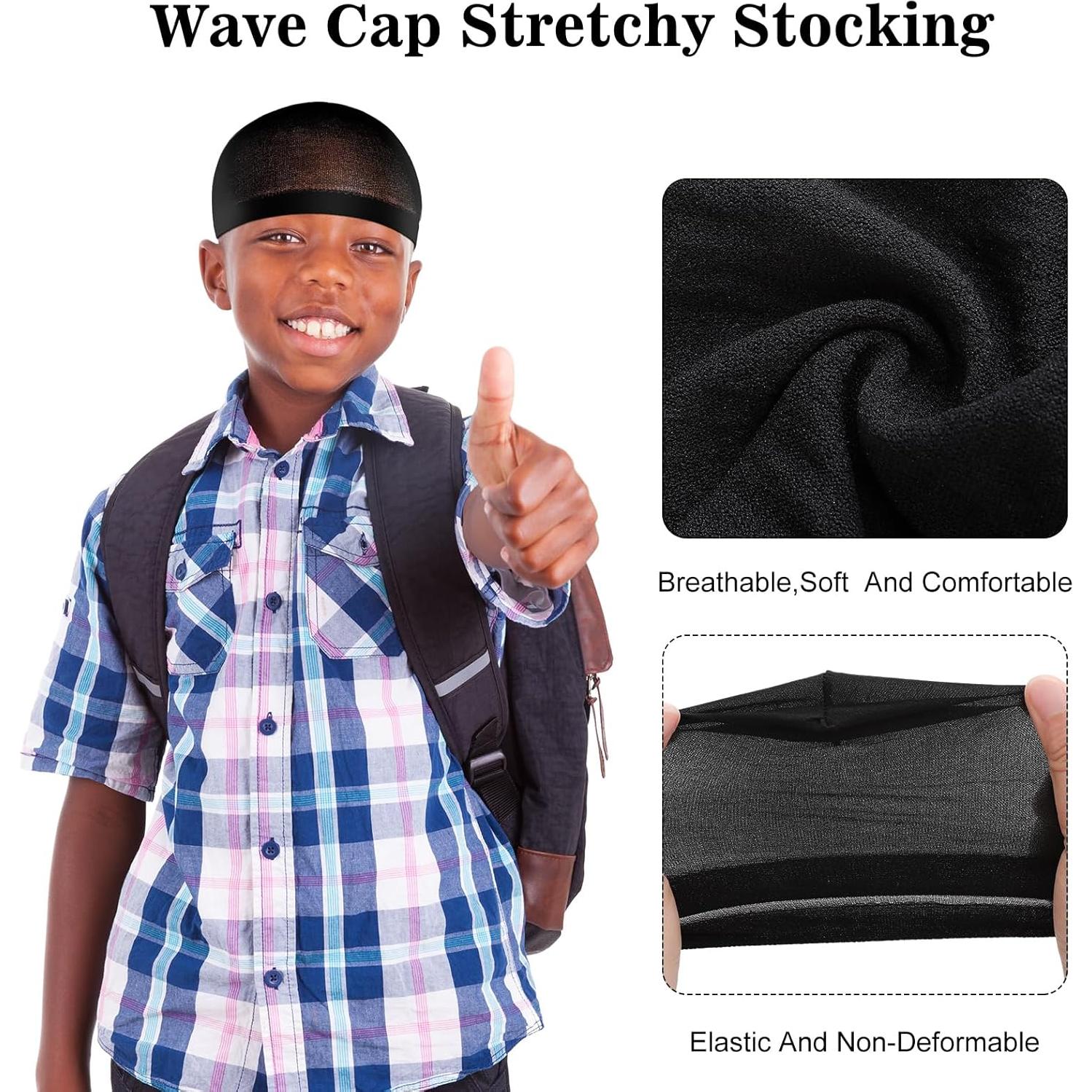 Gorros de Ola para Niños Toulite - 12 Piezas Negro