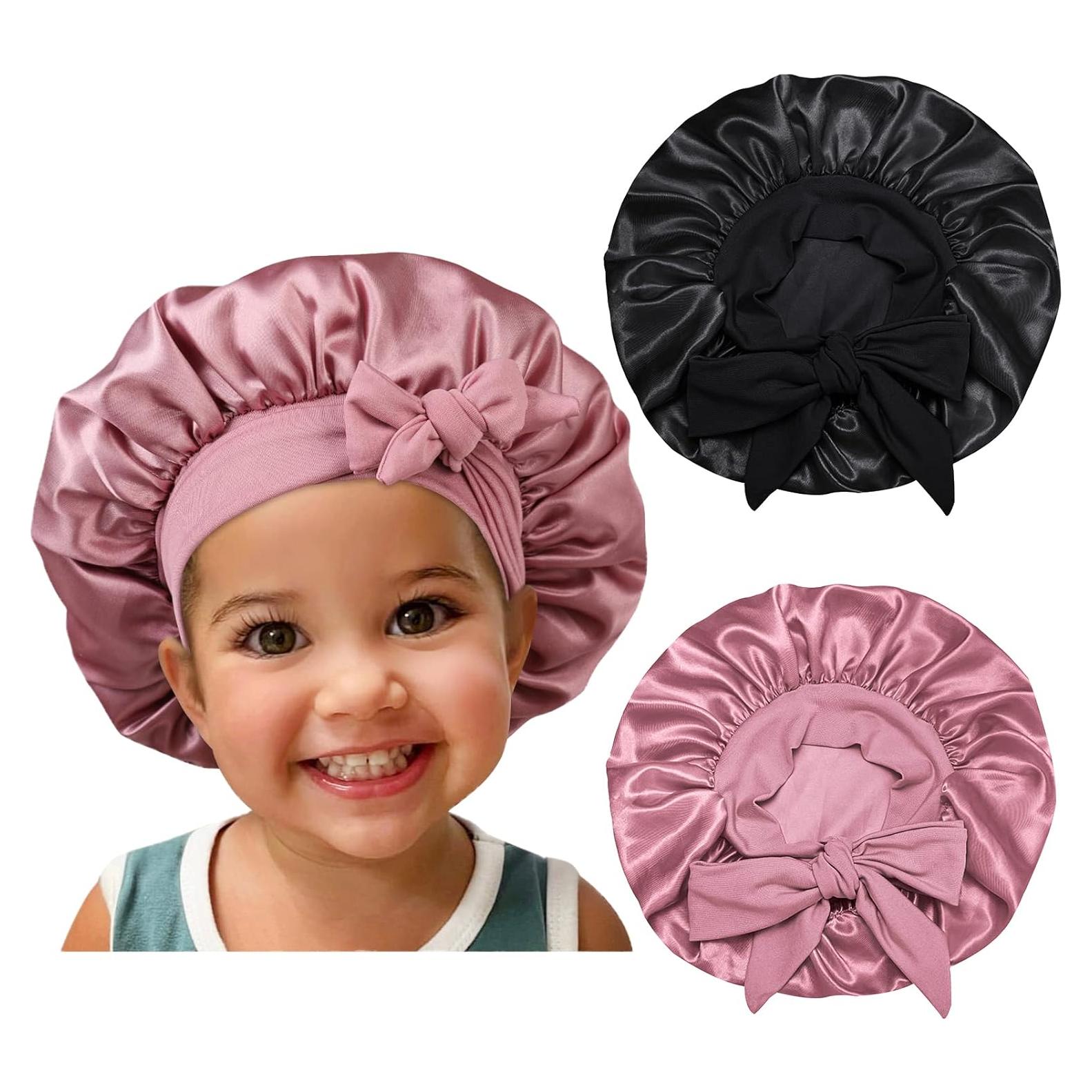 Gorro de Seda Satinada para Niños - 2 Piezas Ajustables