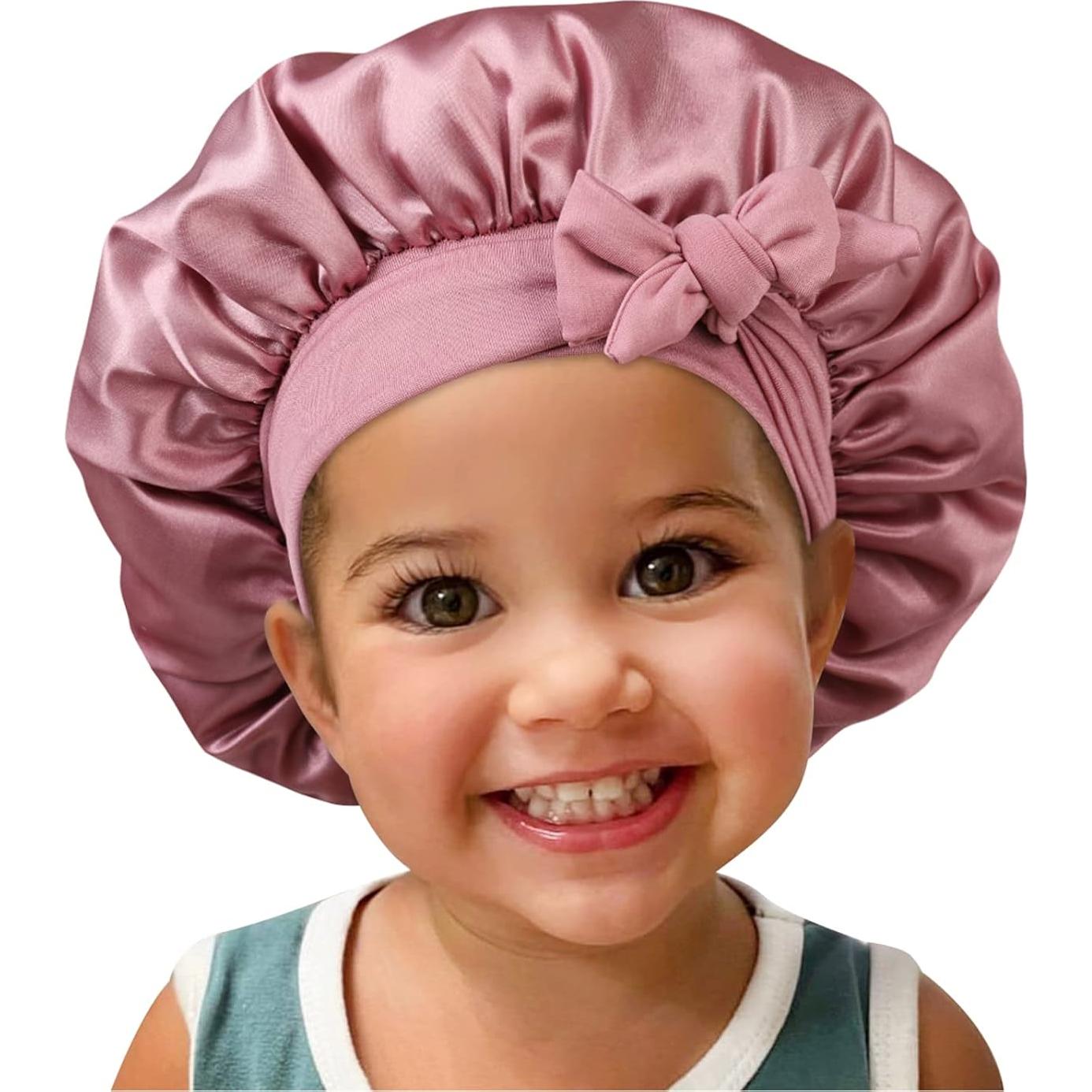 Gorro de Seda Satinada para Niños - 2 Piezas Ajustables