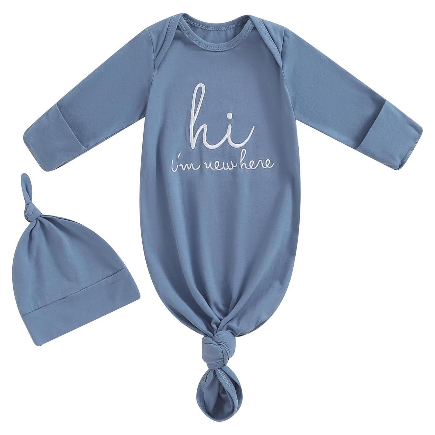 Conjunto de Saco de Dormir y Gorro Bebé Unisex 0-3M