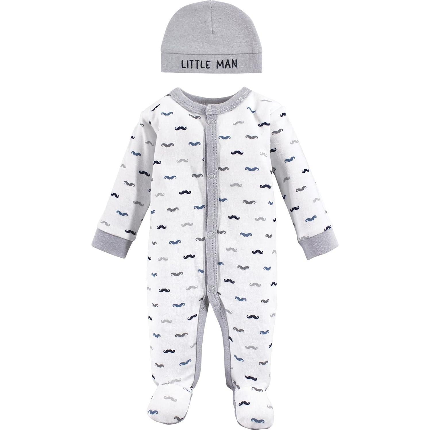 Conjunto de Algodón Prematuro Luvable Friends con Gorro