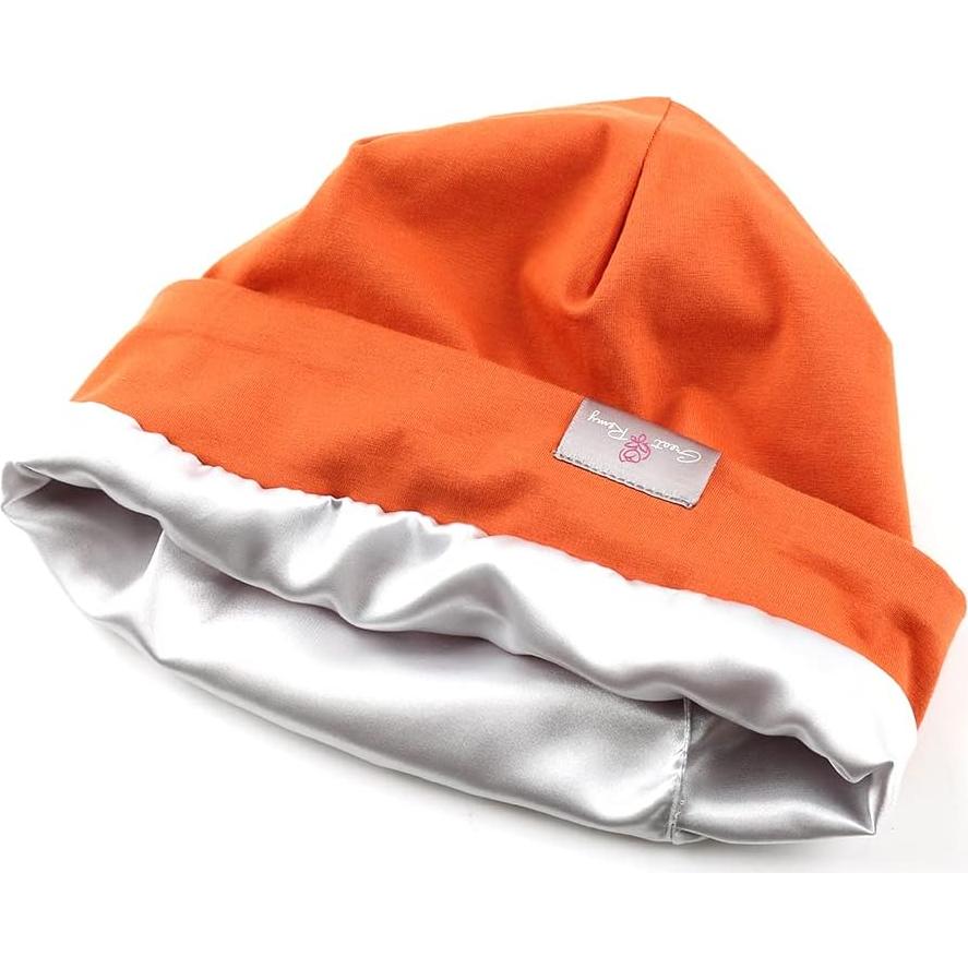 Gorro de Satén Ajustable para Dormir Niña Bebé Algodón