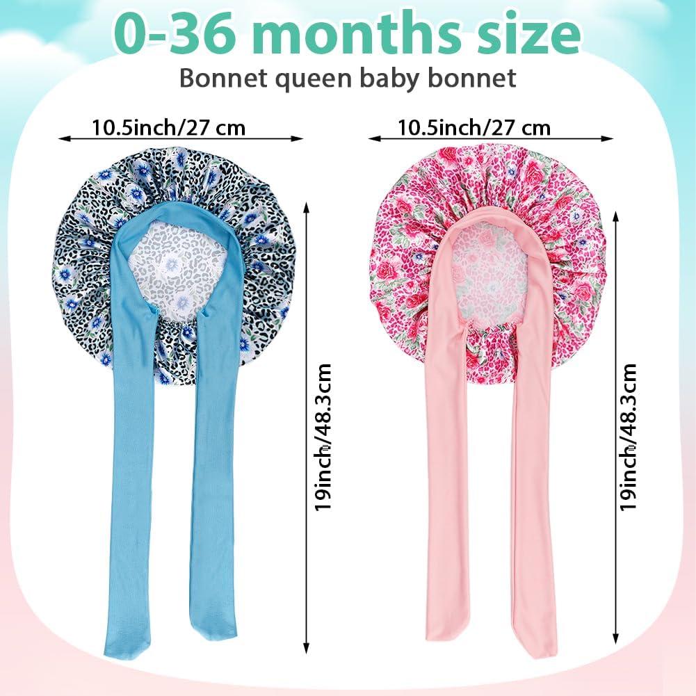 4 Gorros de Satén para Bebés IJRPLM - Suave y Ajustable