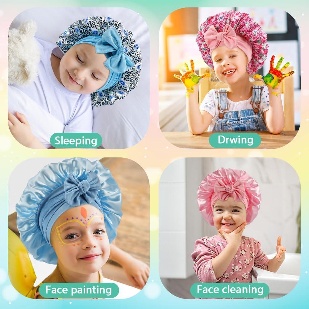 4 Gorros de Satén para Bebés IJRPLM - Suave y Ajustable