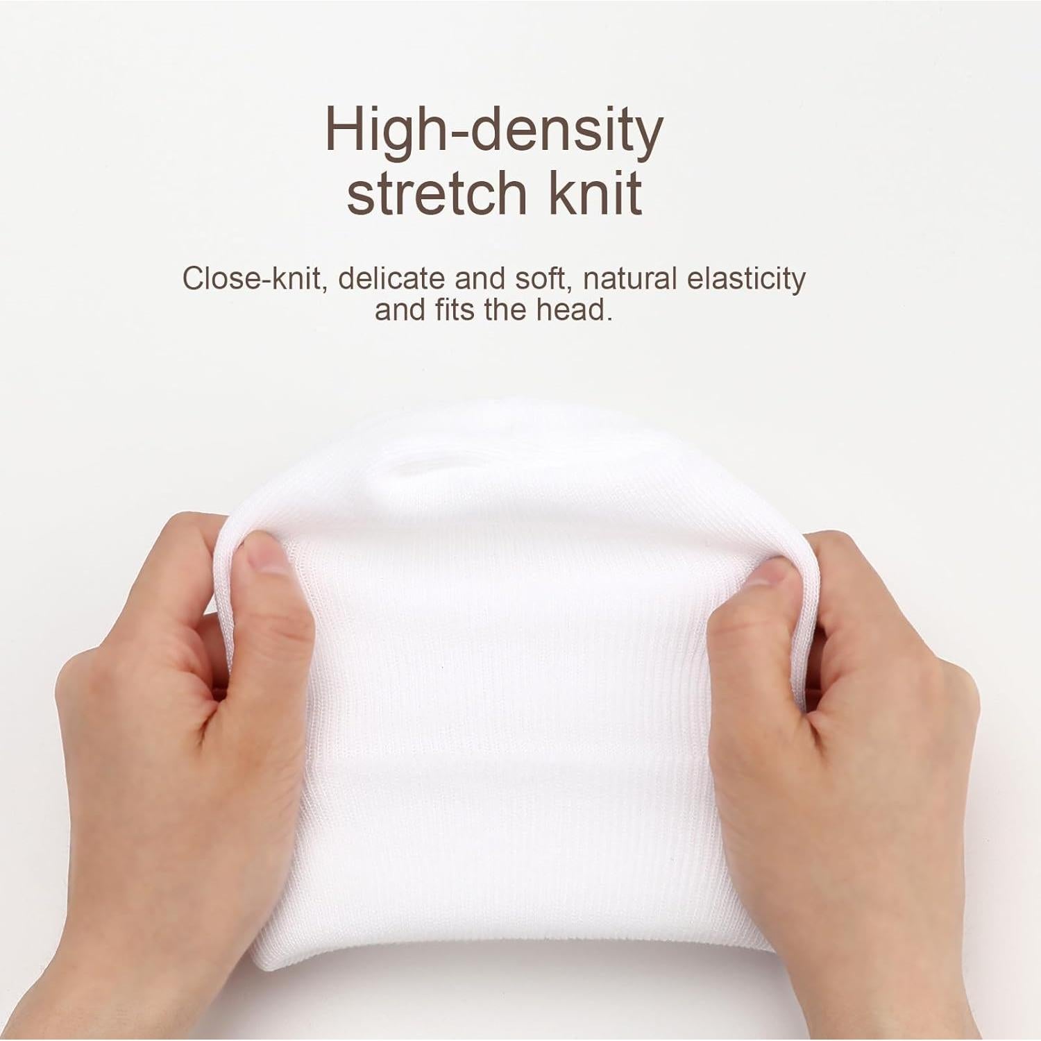 Gorros Suaves para Bebé AQOKKA 0-6 Meses Algodón 3 Piezas