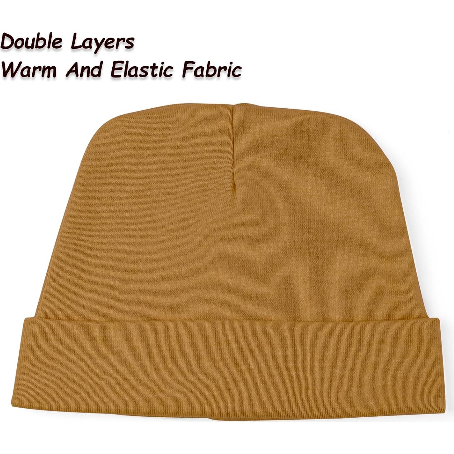 Paquete de 6 Gorras para Bebés Unisex 0-6 Meses - Ajuste Seguro