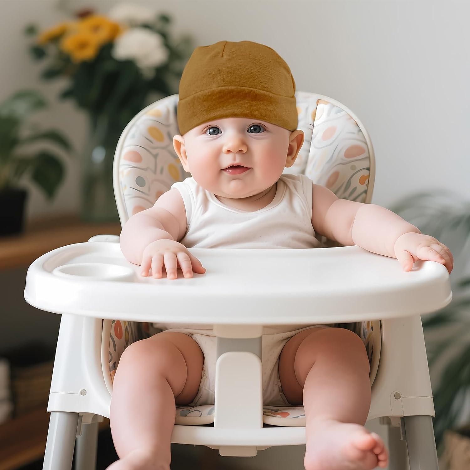 Paquete de 6 Gorras para Bebés Unisex 0-6 Meses - Ajuste Seguro
