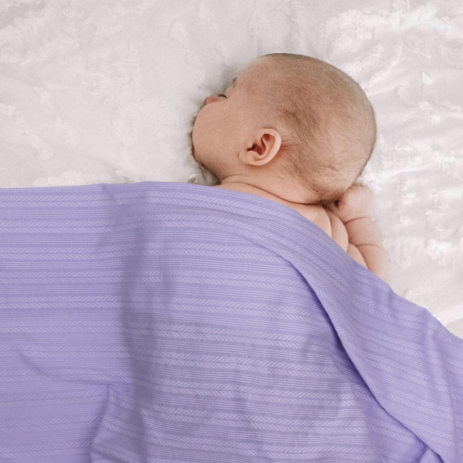 DRESHOW Manta de Recepción para Recién Nacidos 80cm Púrpura